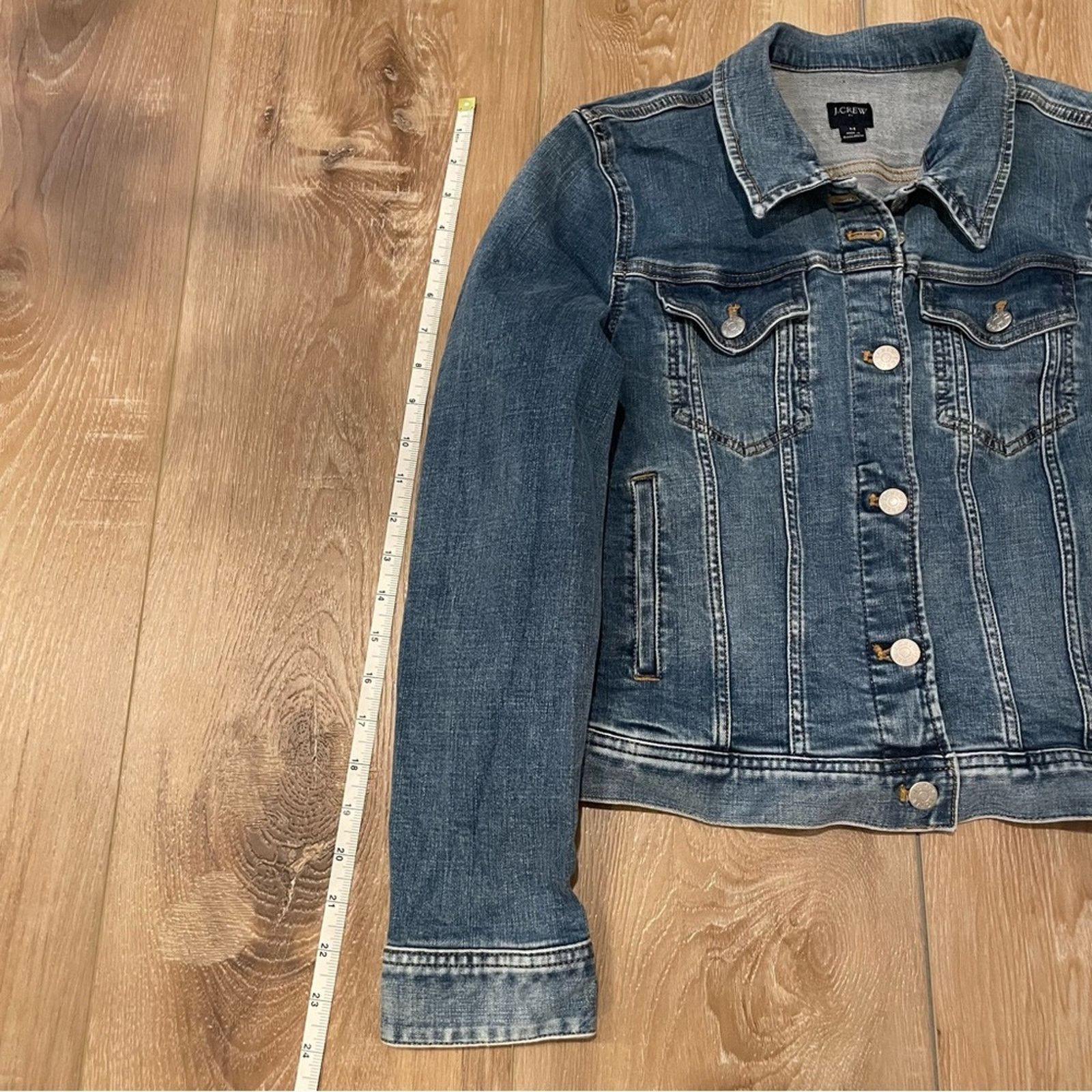 J.Crew J. Crew Denim Jacket Size M / US 6-8 / IT 42-44 - 16 Thumbnail