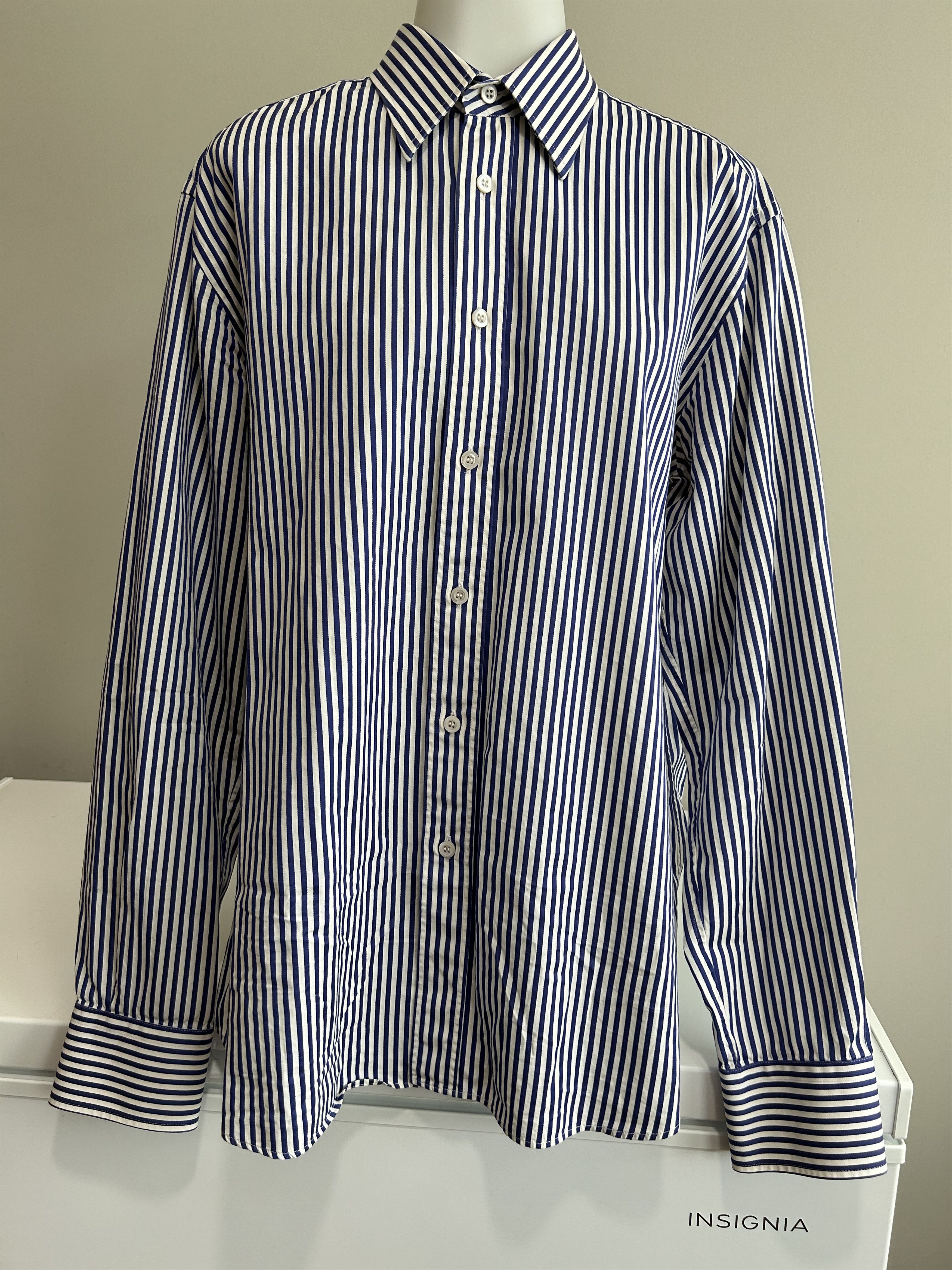 Prada Prada Blue/White Striped Size US L / EU 52-54 / 3 - 1 Thumbnail
