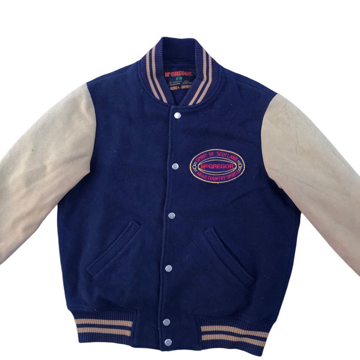 McGregor × Vintage Vintage 90s McGregor Varsity Wool Jacket Size US L / EU 52-54 / 3 - 2 Thumbnail