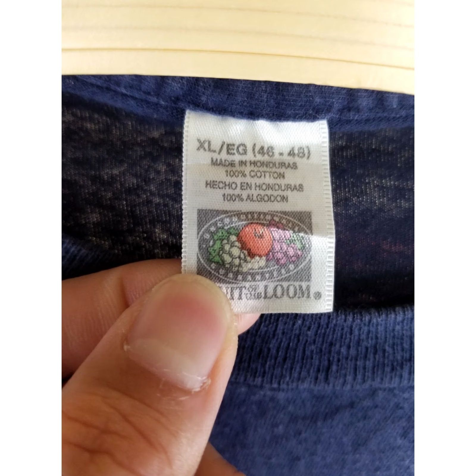 Fruit Of The Loom VINTAGE 90' FRUIT OF THE LOOM BLACK T-SHIRT XL ONE POCKET COTTON THIN Mens Size US XL / EU 56 / 4 - 2 Thumbnail