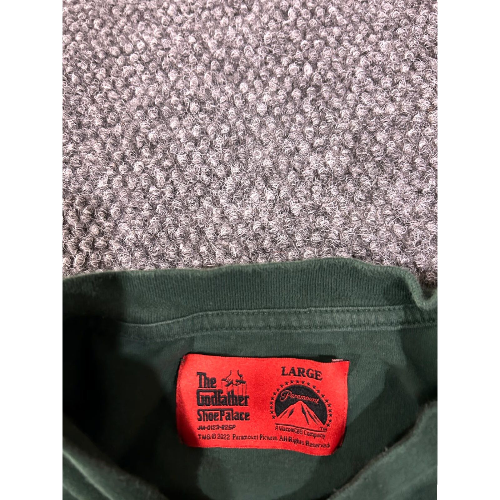 Palace The Godfather Shirt Mens L Green Graphic Print Nike Dri-Fit Crew Neck Short Sleeve Regular Vintage No Size US L / EU 52-54 / 3 - 6 Thumbnail