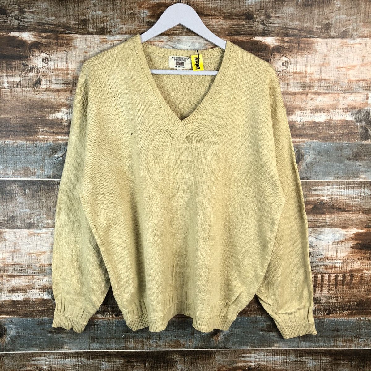Vintage Le Guattro Stagioni Brown vintage Knitwear sweatshirt #A1969 Size US L / EU 52-54 / 3 - 3 Thumbnail
