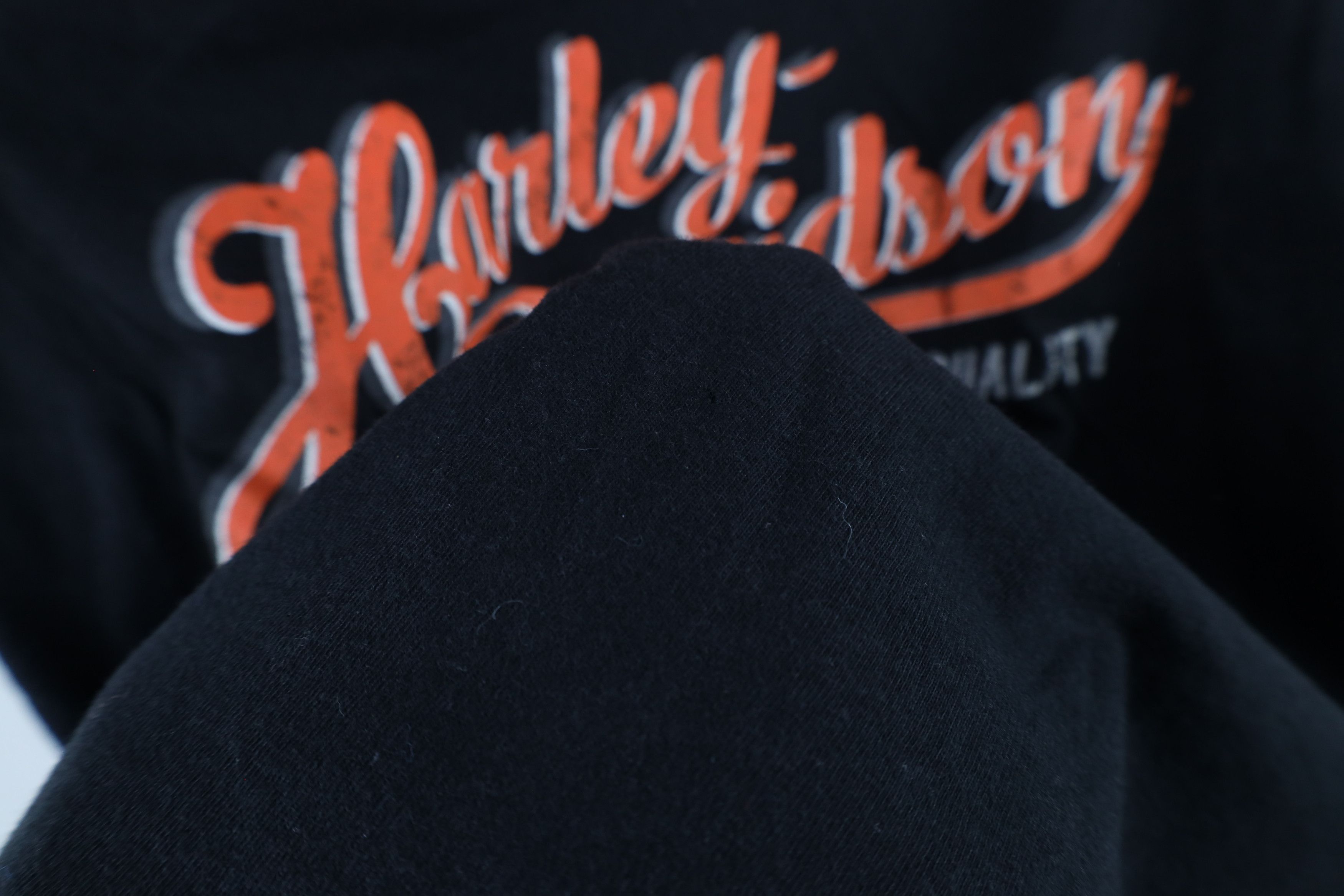 Harley Davidson × Vintage Vintage Y2K Harley Davidson Spell Script Mesh V-Neck T-Shirt Size M / US 6-8 / IT 42-44 - 7 Thumbnail