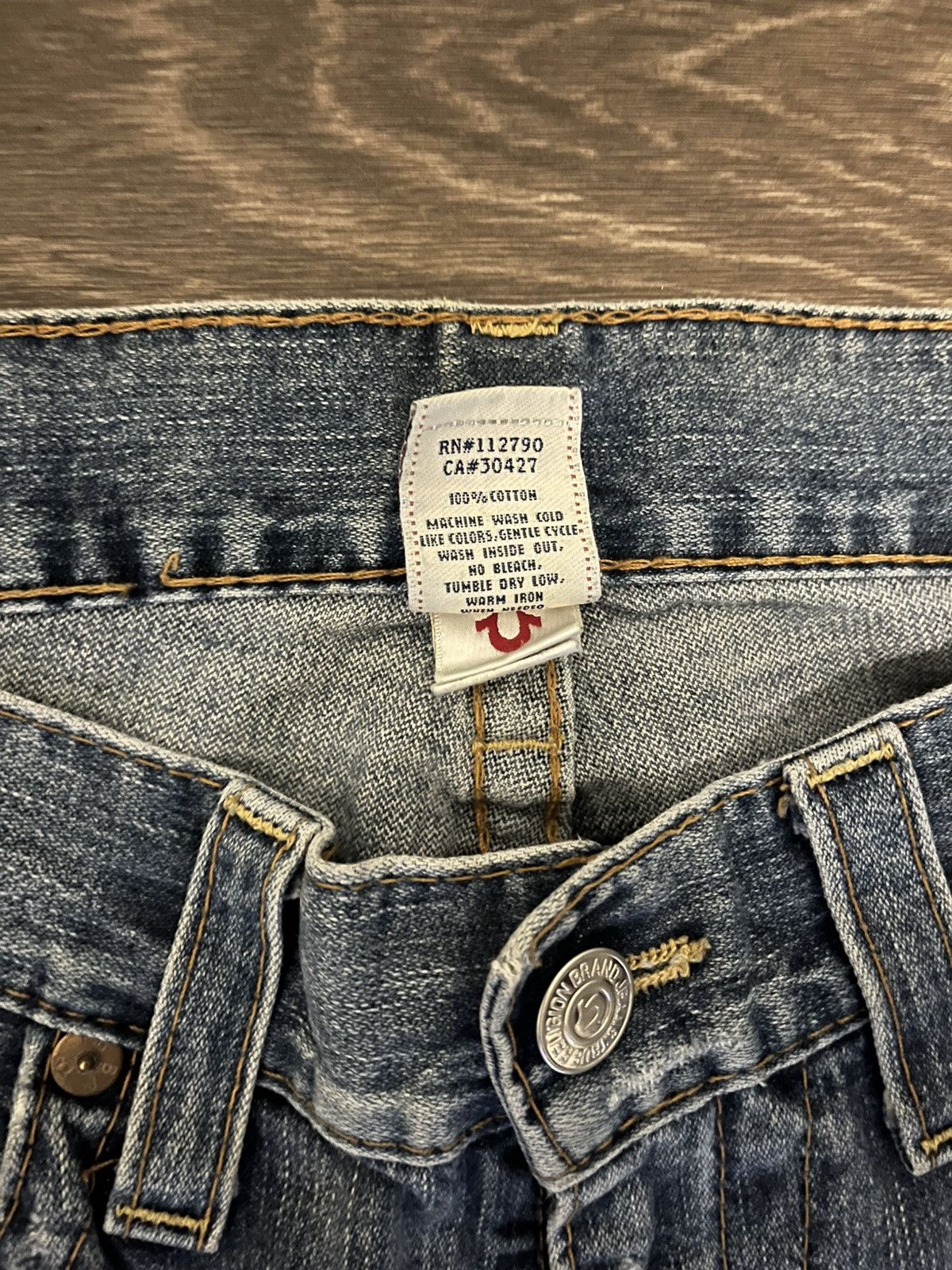 True Religion True Religion Vintage Distressed Denim Size US 33 - 8 Thumbnail