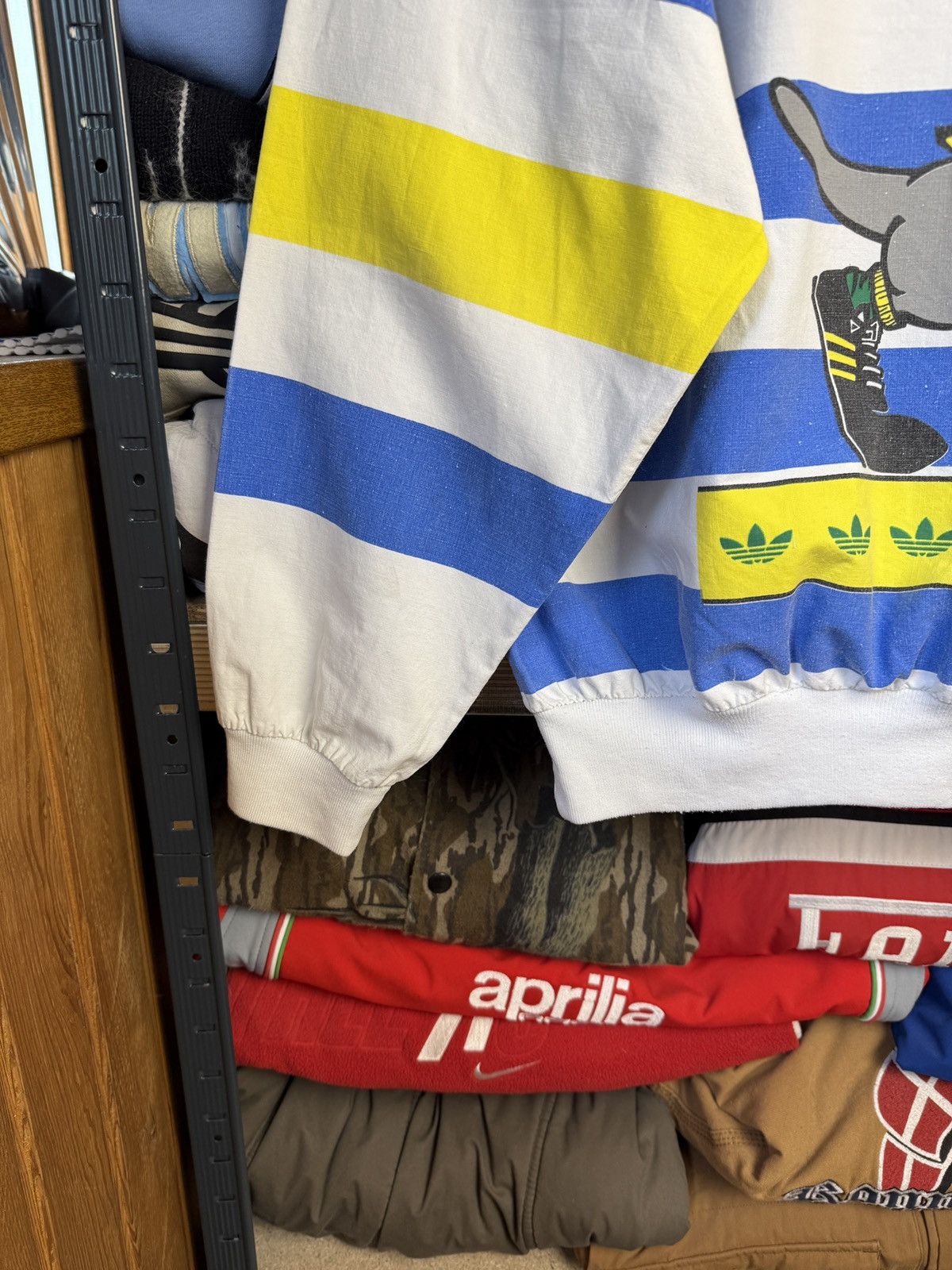 Adidas 80s Crazy Striped Aussie Rugby Long Sleeve Size US XL / EU 56 / 4 - 7 Thumbnail
