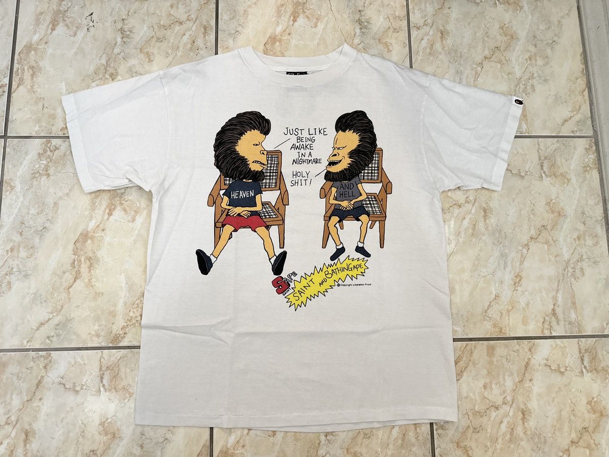Saint Michael Saint Michael Vintage Tee x Bape Size US XL / EU 56 / 4 - 1 Thumbnail