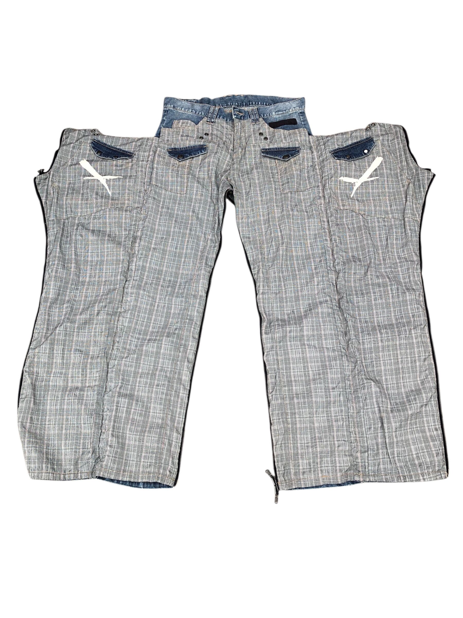 PPFM Very Rare PPFM Anarchy Denim Eastern Rock Design 2 in 1 Size US 33 - 5 Thumbnail