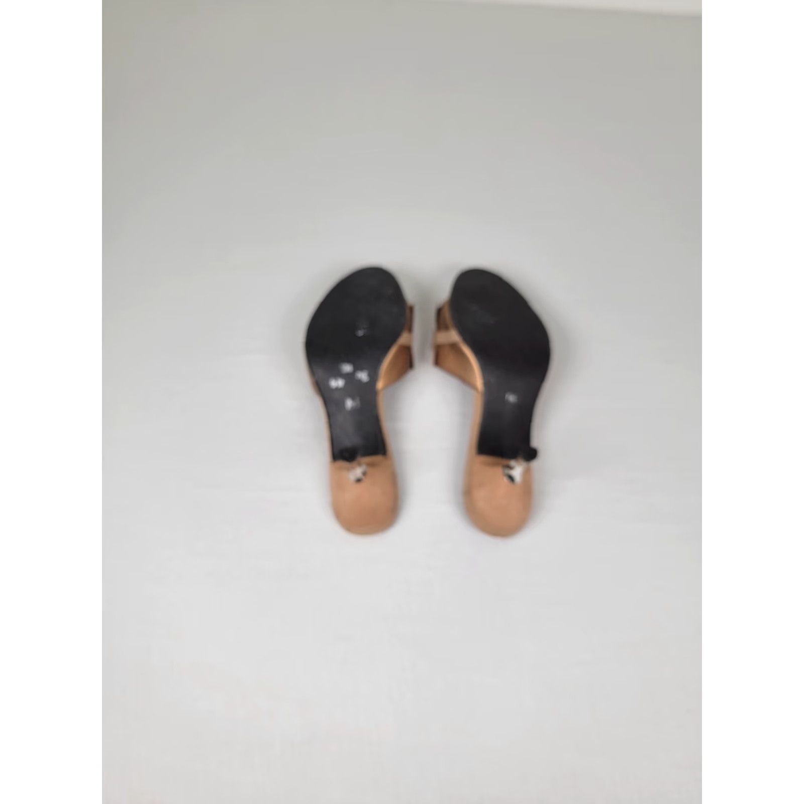Franco Sarto Franco Sarto Women's Slide Heels 6M Brown Leather Pump Stiletto Rubber Outsole Slip On M Heel Shoes Women Size US 6 / IT 36 - 5 Thumbnail