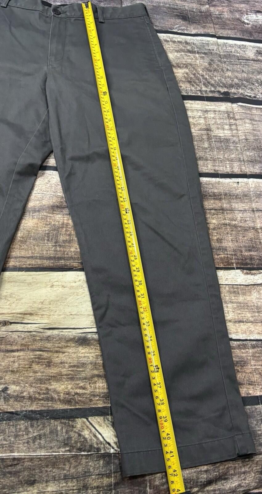 L.L. Bean LL Bean Pants Mens 35x32 Chino Cotton Green Straight Leg Size US 35 - 8 Thumbnail