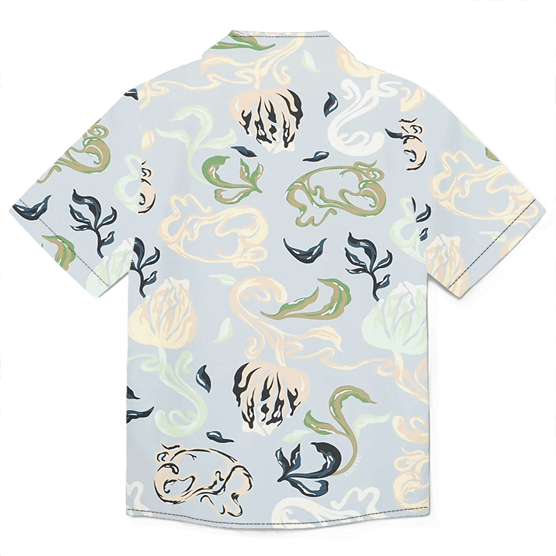 Designer Abstract-Print Cotton Shirt | Artistic Edge in Everyday Wear Size US S / EU 44-46 / 1 - 5 Thumbnail