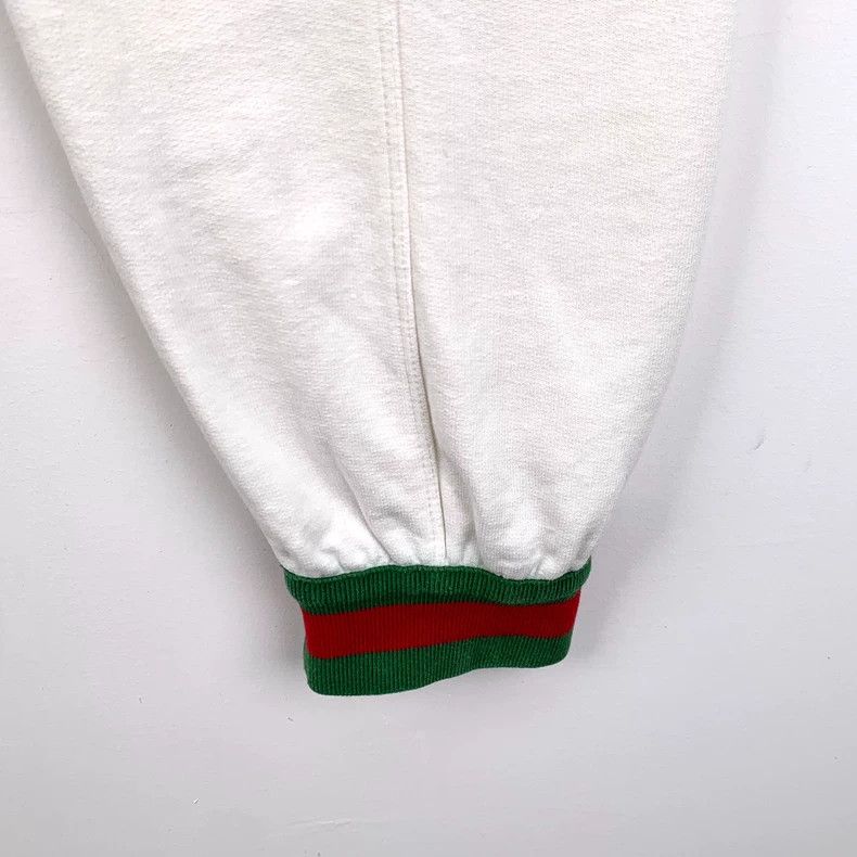 Gucci Gucci SizeXS White logo embroidered cotton drawstring leg c Size US 27 - 5 Thumbnail