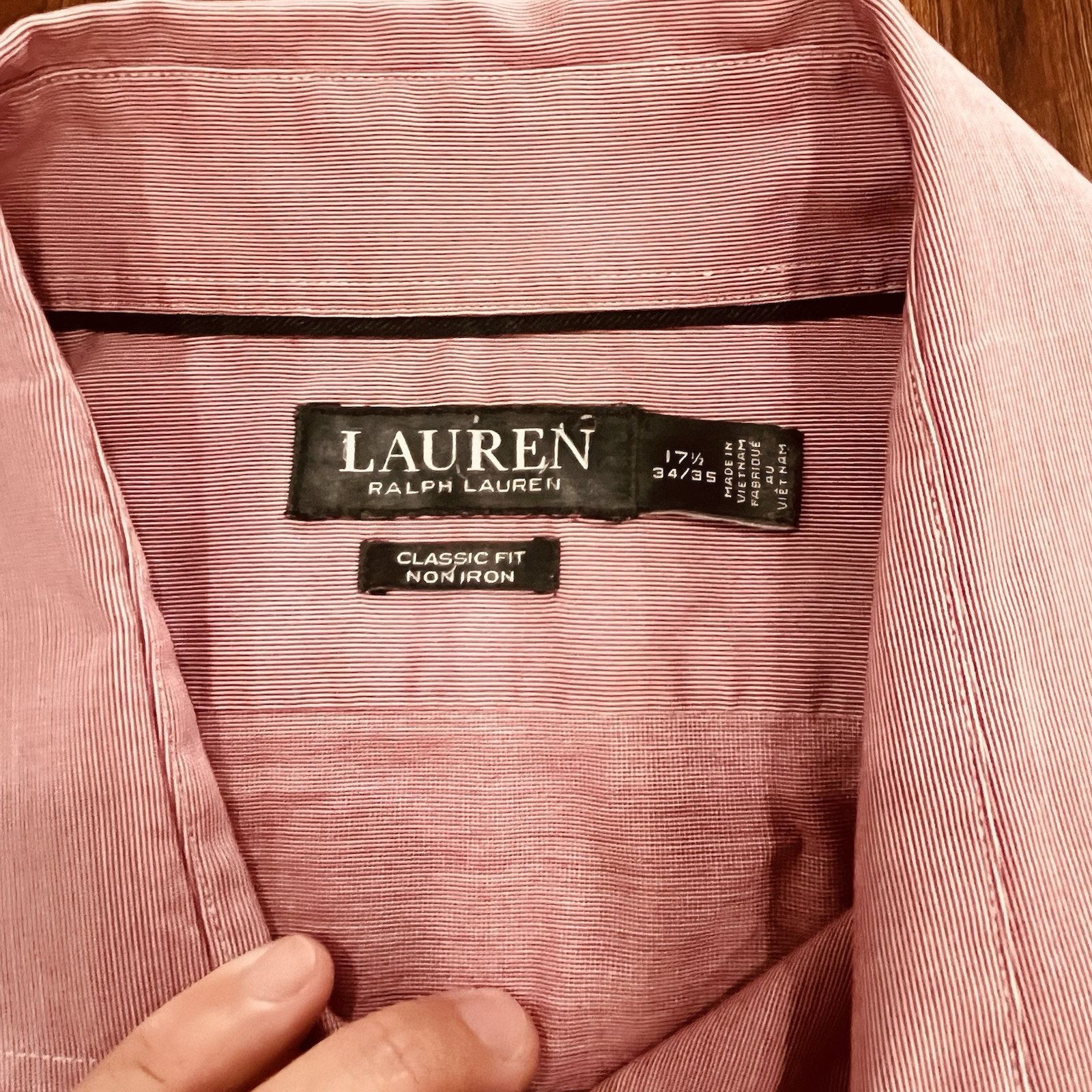 Lauren Ralph Lauren Lauren Ralph Lauren Top MENS Large Pink Button Up Size US L / EU 52-54 / 3 - 4 Thumbnail