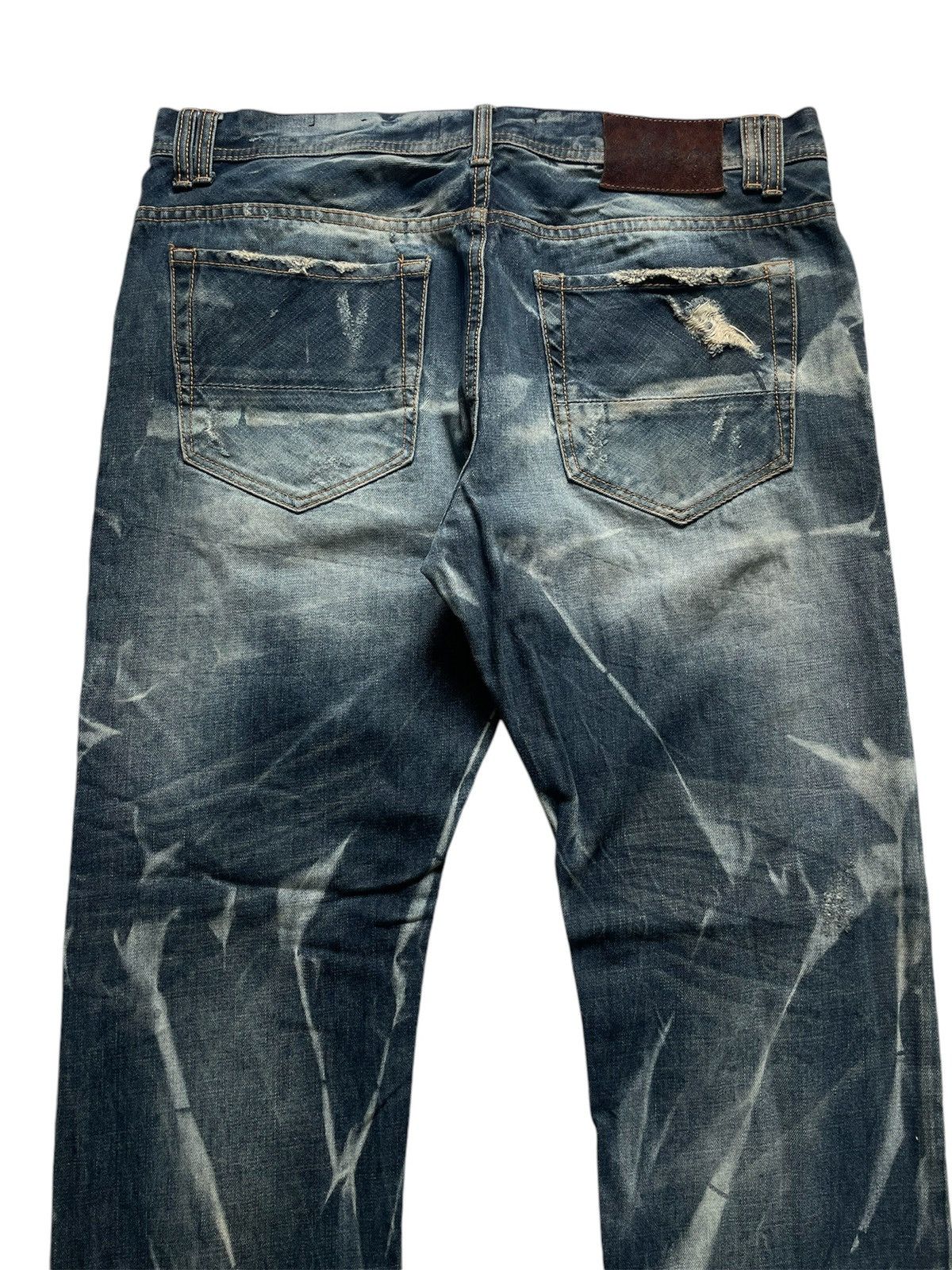 Japanese Brand × Vintage Vintage Japanese Brand Akoo Distressed Jeans Size US 36 / EU 52 - 5 Thumbnail