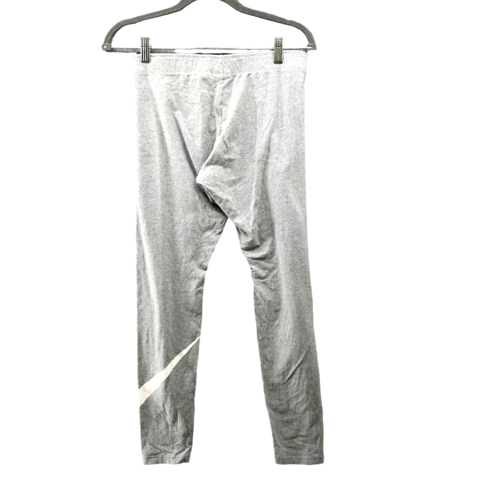 Nike Nike Club Logo Leggings Womens M Gray Swoosh Cotton Blend Yoga Gym Lounge Size 32" / US 10 / IT 46 - 2 Thumbnail