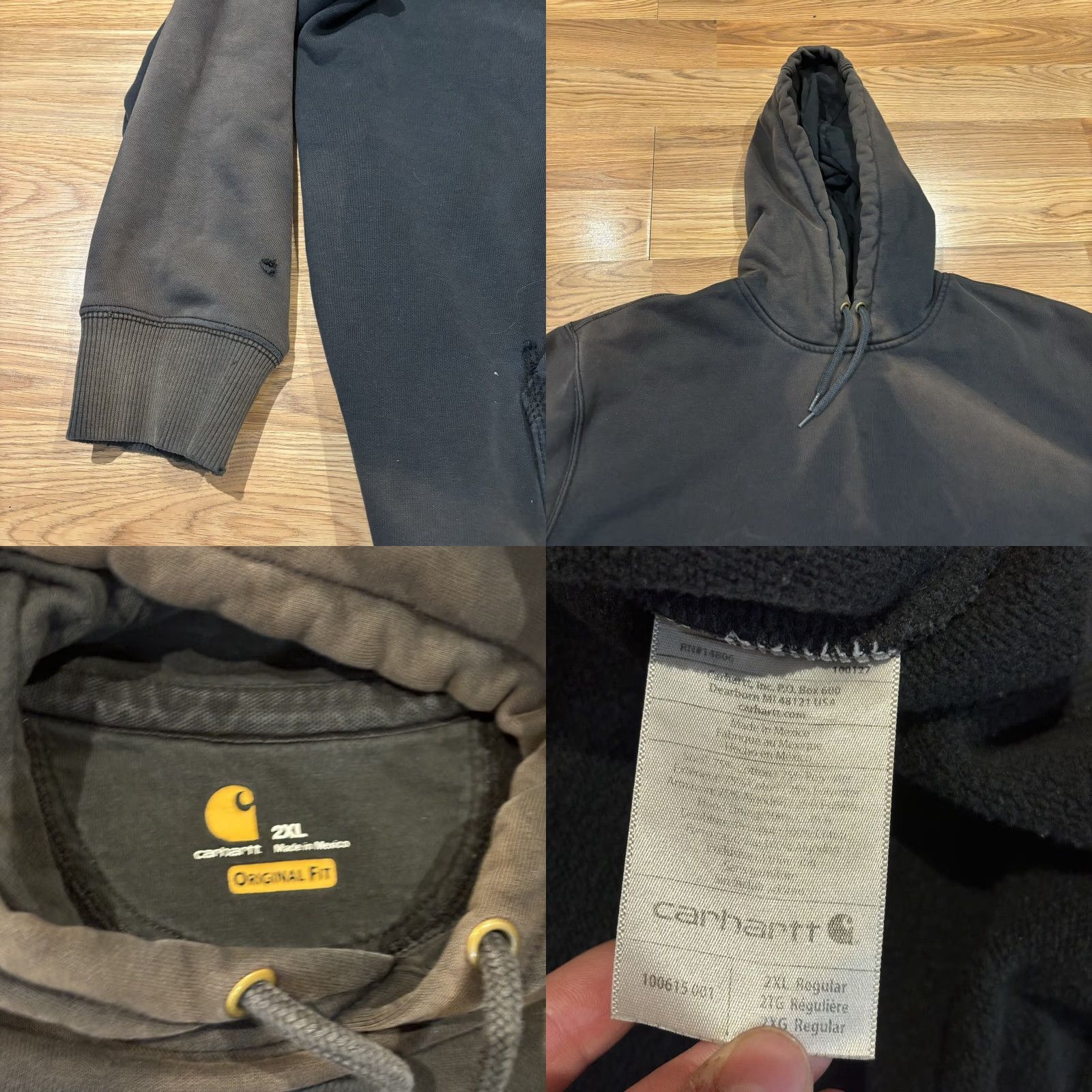 Carhartt Carhartt Rain Defender Loose Fit Heavyweight Hoodie Sweatshirt Faded Men’s 2XL Size US XXL / EU 58 / 5 - 8 Thumbnail