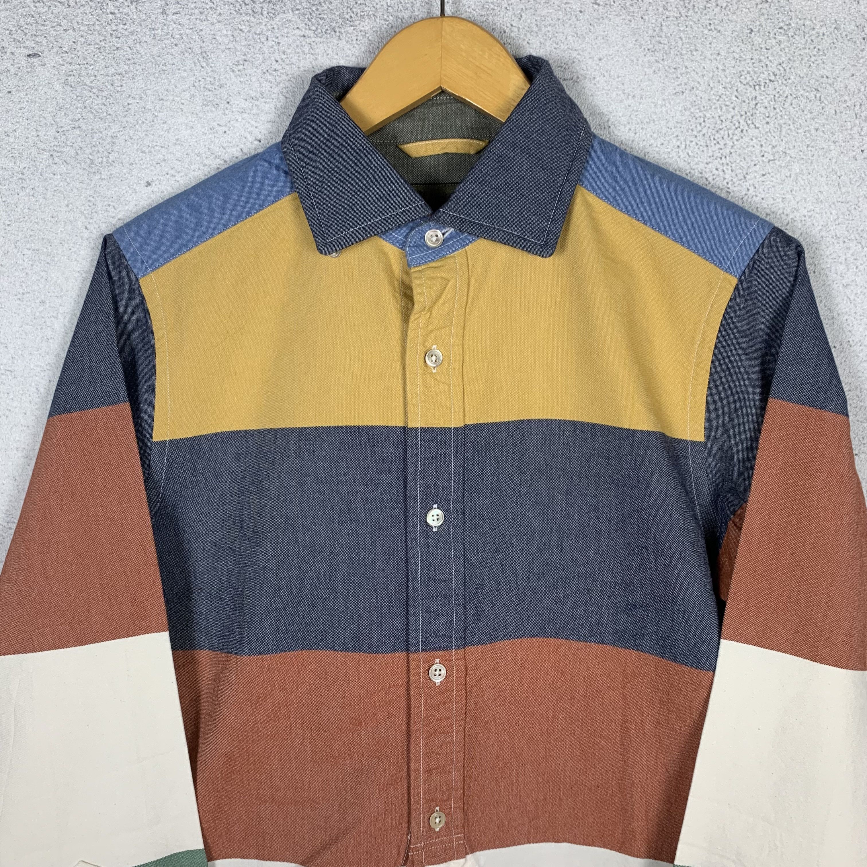Nigel Cabourn Nigel Cabourn Stripe Shirt Size US S / EU 44-46 / 1 - 3 Thumbnail