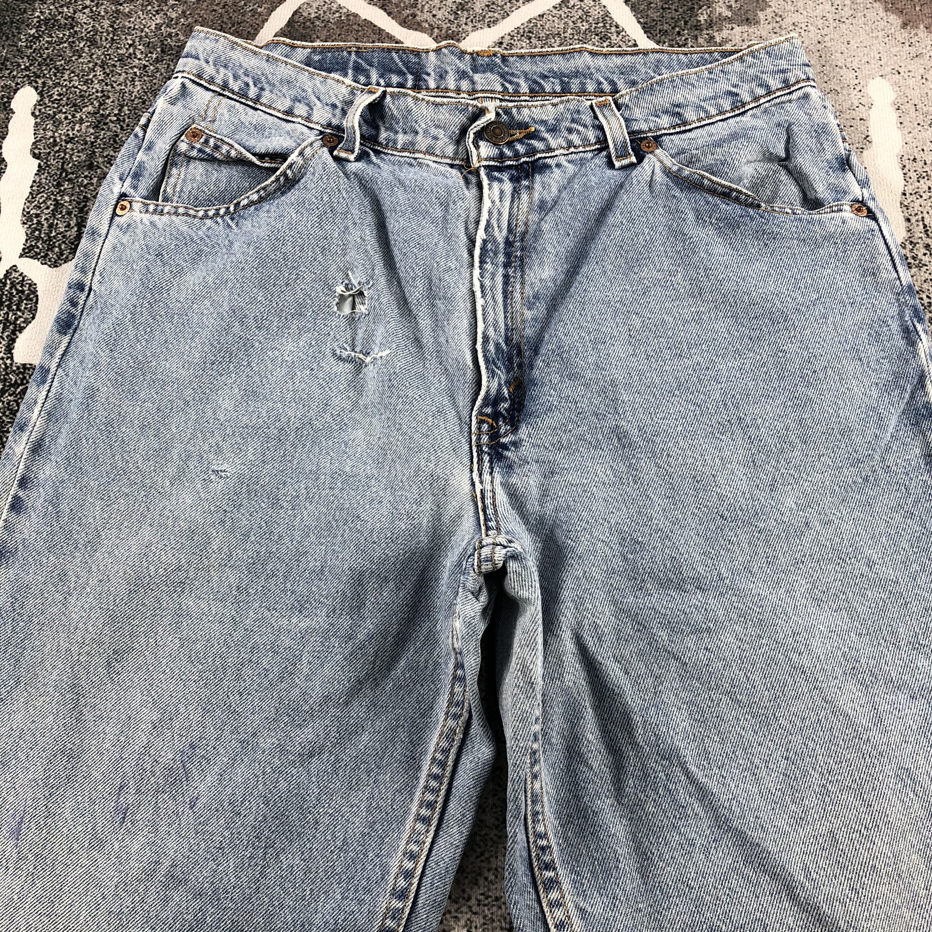 Levi's Vintage 90s Levi's 921 Jeans Medium Wash Denim KJ895 Size US 32 / EU 48 - 3 Thumbnail