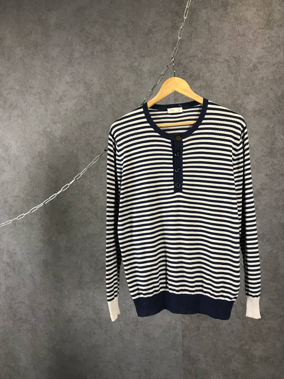 Folk Folk striped sweatshirt Size US S / EU 44-46 / 1 - 1 Thumbnail