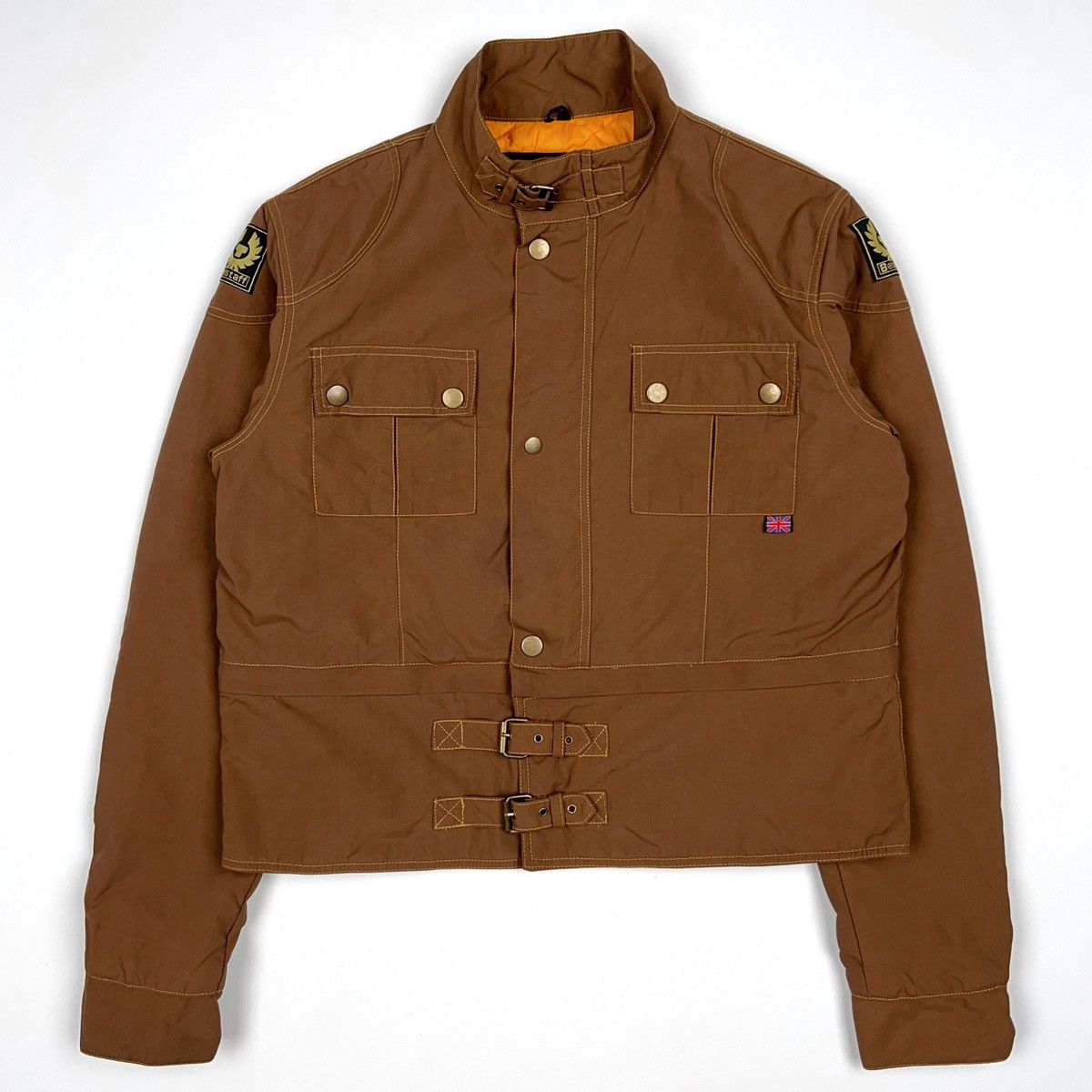 Belstaff Belstaff Gold Label Short Jacket Crop Bomber Zip Brown Biker Size XXL / US 16-18 / IT 52-54 - 2 Thumbnail