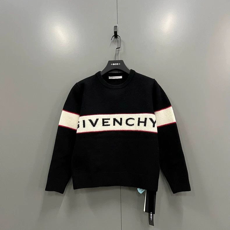 Givenchy Givenchy Color Block Lettering Logo Knit Top Size US L / EU 52-54 / 3 - 1 Thumbnail