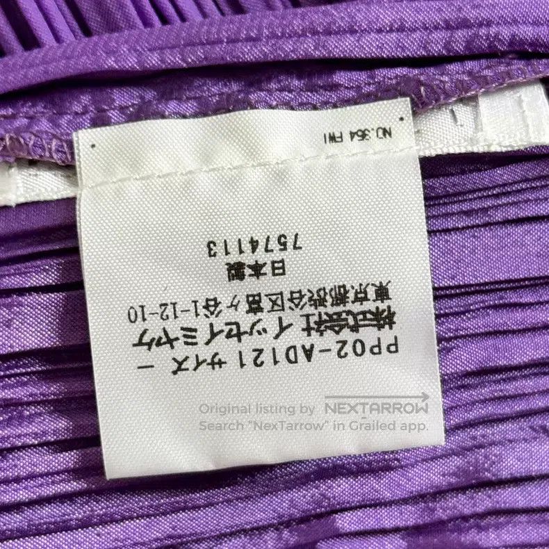 Issey Miyake Issey Miyake Purple Scarf Size ONE SIZE - 2 Thumbnail