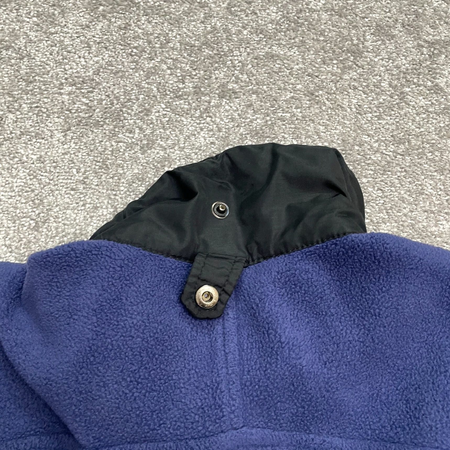 Vintage Columbia Jacket Mens Large Fleece Zip Full Pockets Navy Blue Outdoor Hiking Vintage Style Basic Jacket Mens L Navy Blue Regular Fit Size US L / EU 52-54 / 3 - 4 Thumbnail