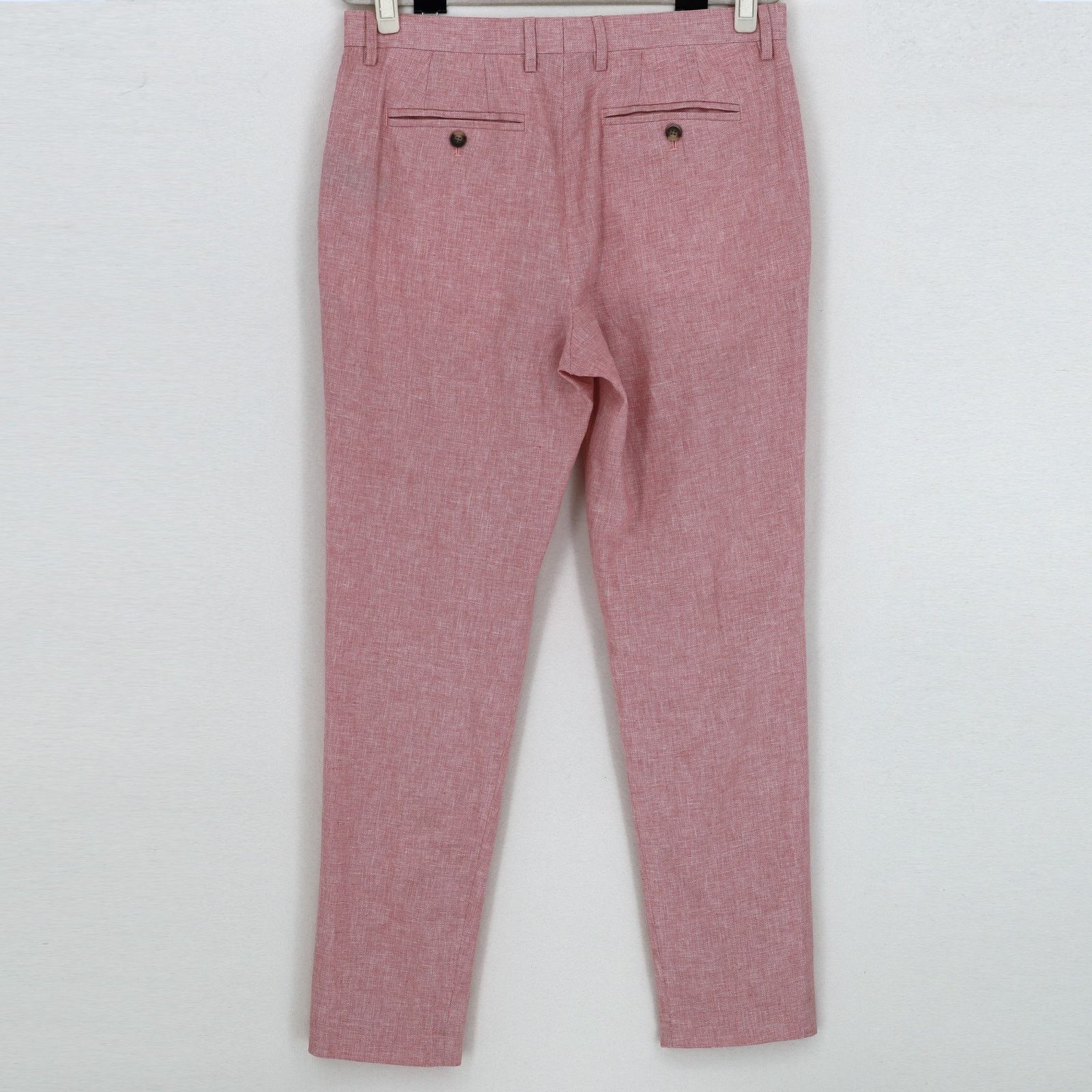 Ted Baker Ted Baker London Men's Pink Casual Slim Fit Trousers 36R Size US 36 / EU 52 - 6 Thumbnail