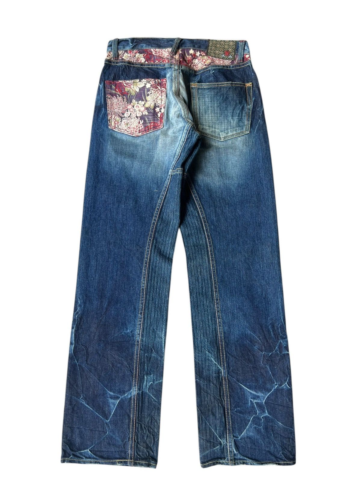 Eternal ETERNAL Japan Distressed Aging Mud Hybrid Denim Loose Jeans Size US 32 / EU 48 - 14 Thumbnail