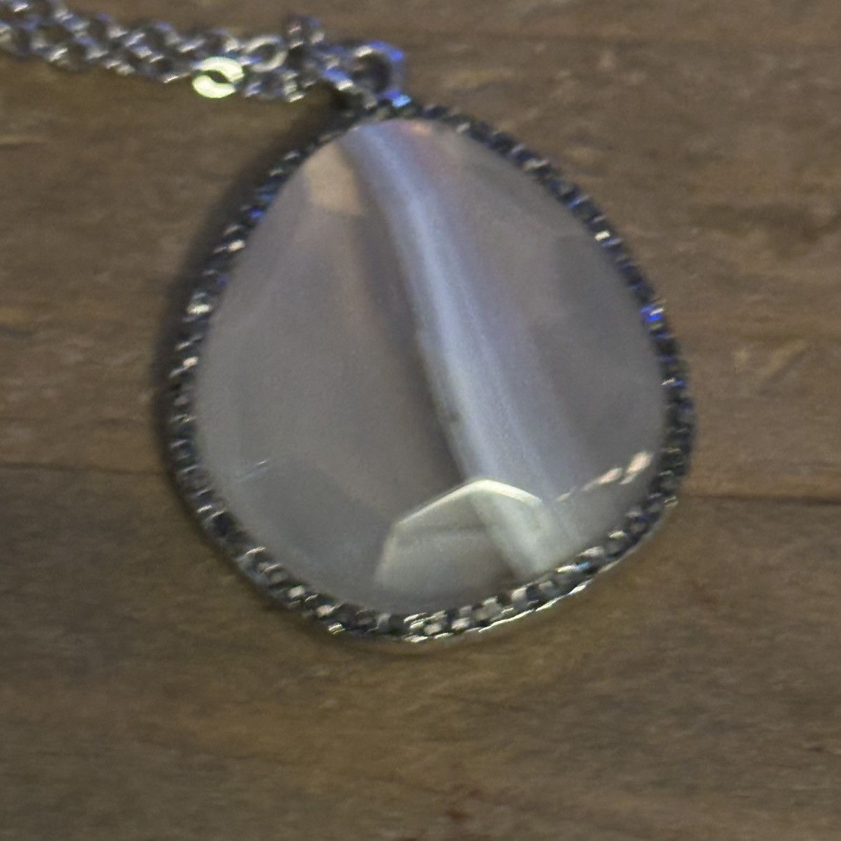 Loft Loft long silver tone quartz pendant necklace Size ONE SIZE - 3 Thumbnail