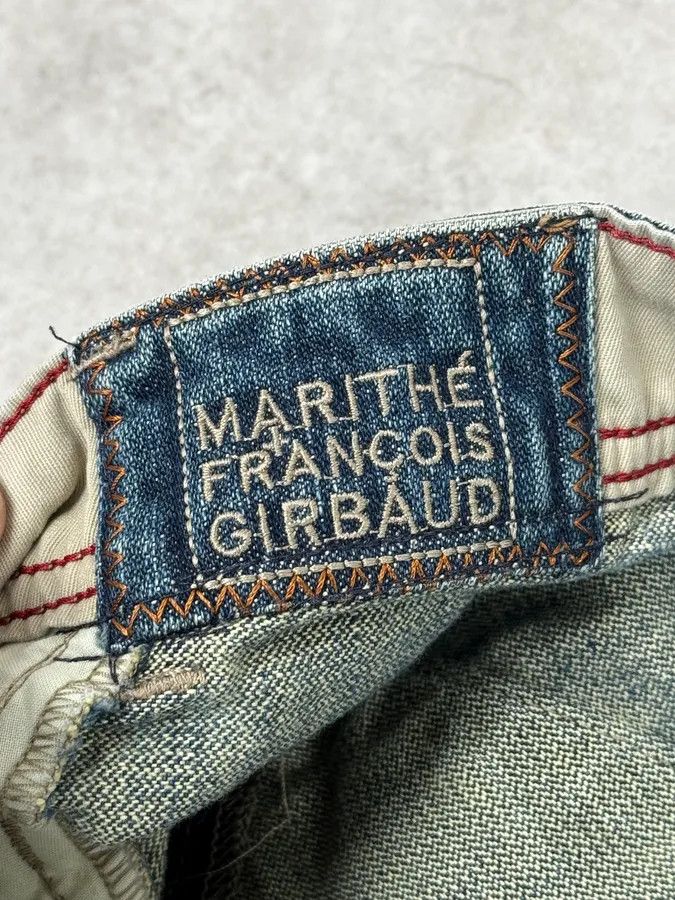 Marithe + Francois Girbaud SS2006 Marithé + François Girbaud Navy Patch Blue Cozy Large Denim Jeans Size US 34 / EU 50 - 12 Thumbnail