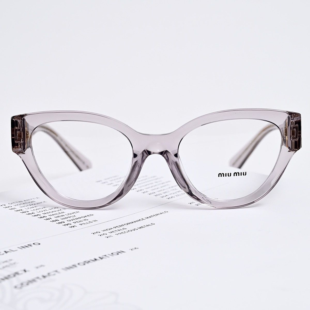 Miu Miu MIU MIU 0MU 01VV GLASSES Size ONE SIZE - 5 Thumbnail