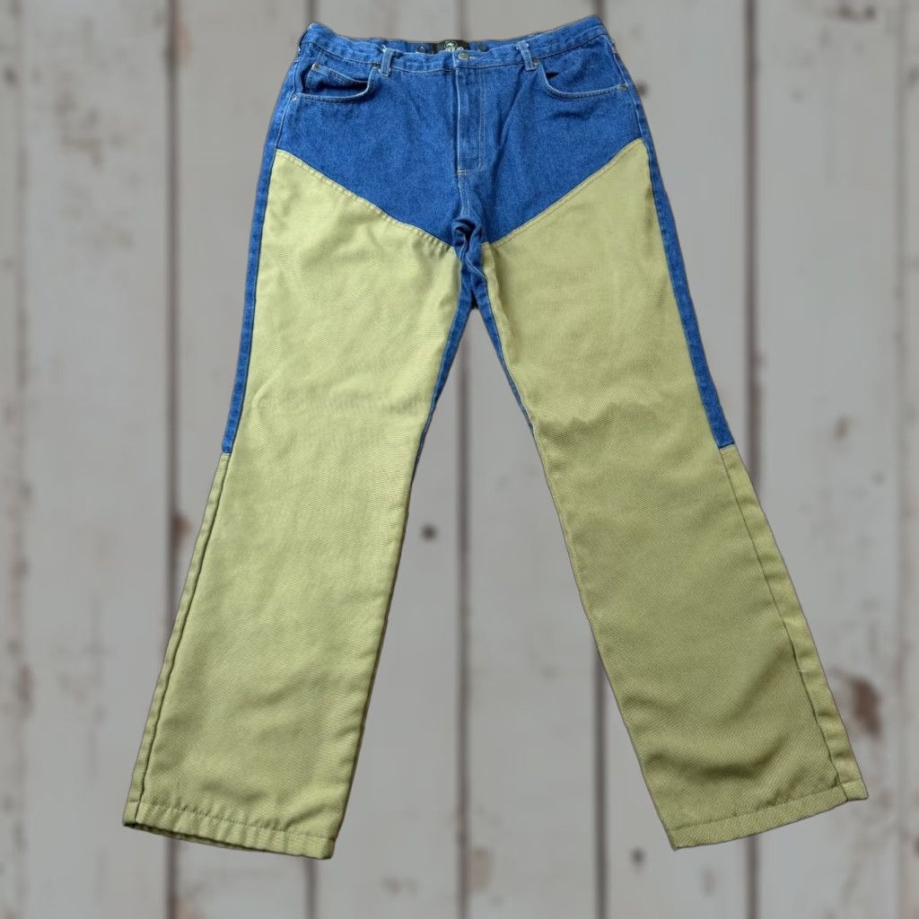 Denime RedHead Jeans Mens 36 Brush Guard Briar Field Suspender Buttons Hunting Denim Shirt? Size US 34 / EU 50 - 1 Thumbnail