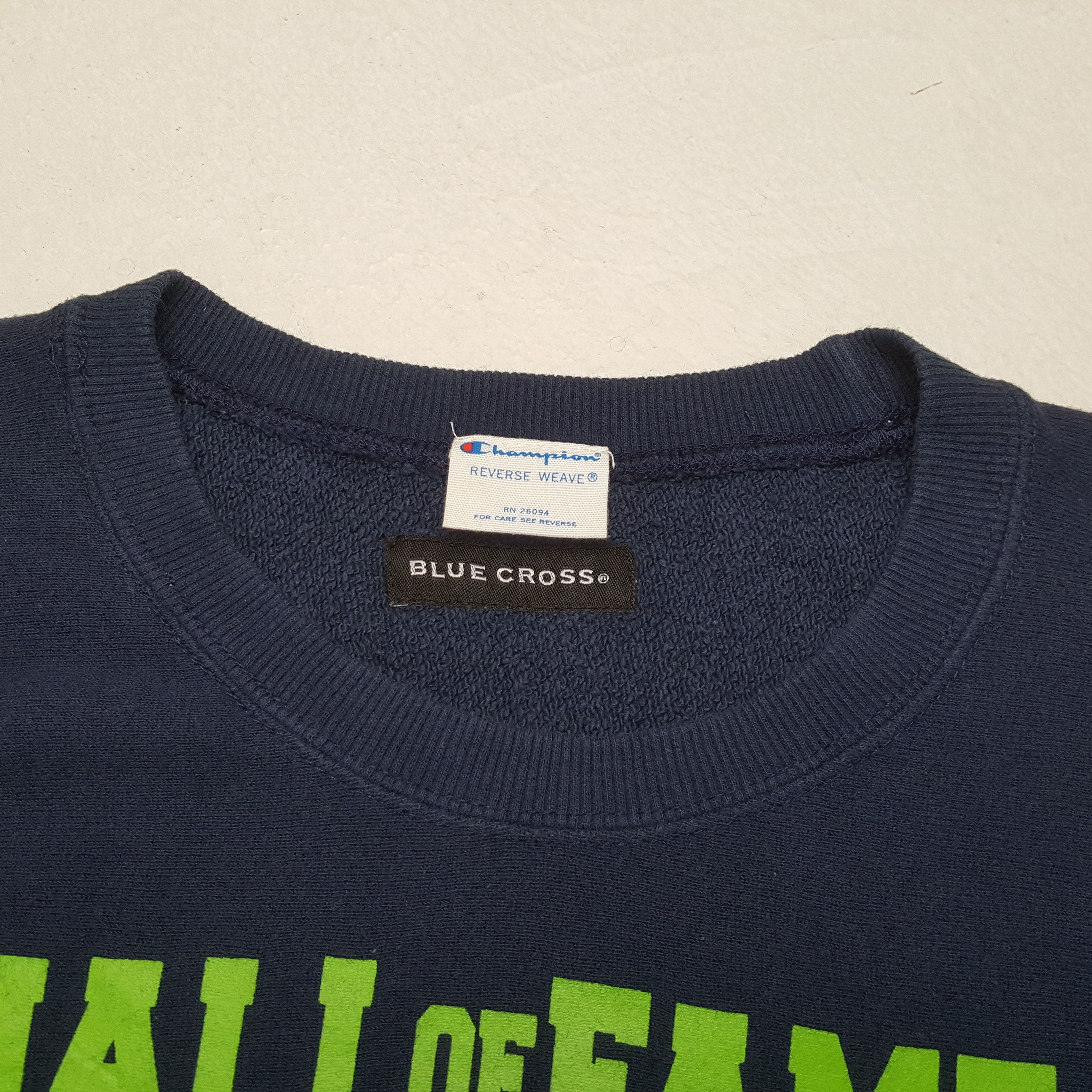 Champion × Vintage Champion X Blue Cross Streetwear Style Sweatshirt Size US S / EU 44-46 / 1 - 8 Thumbnail