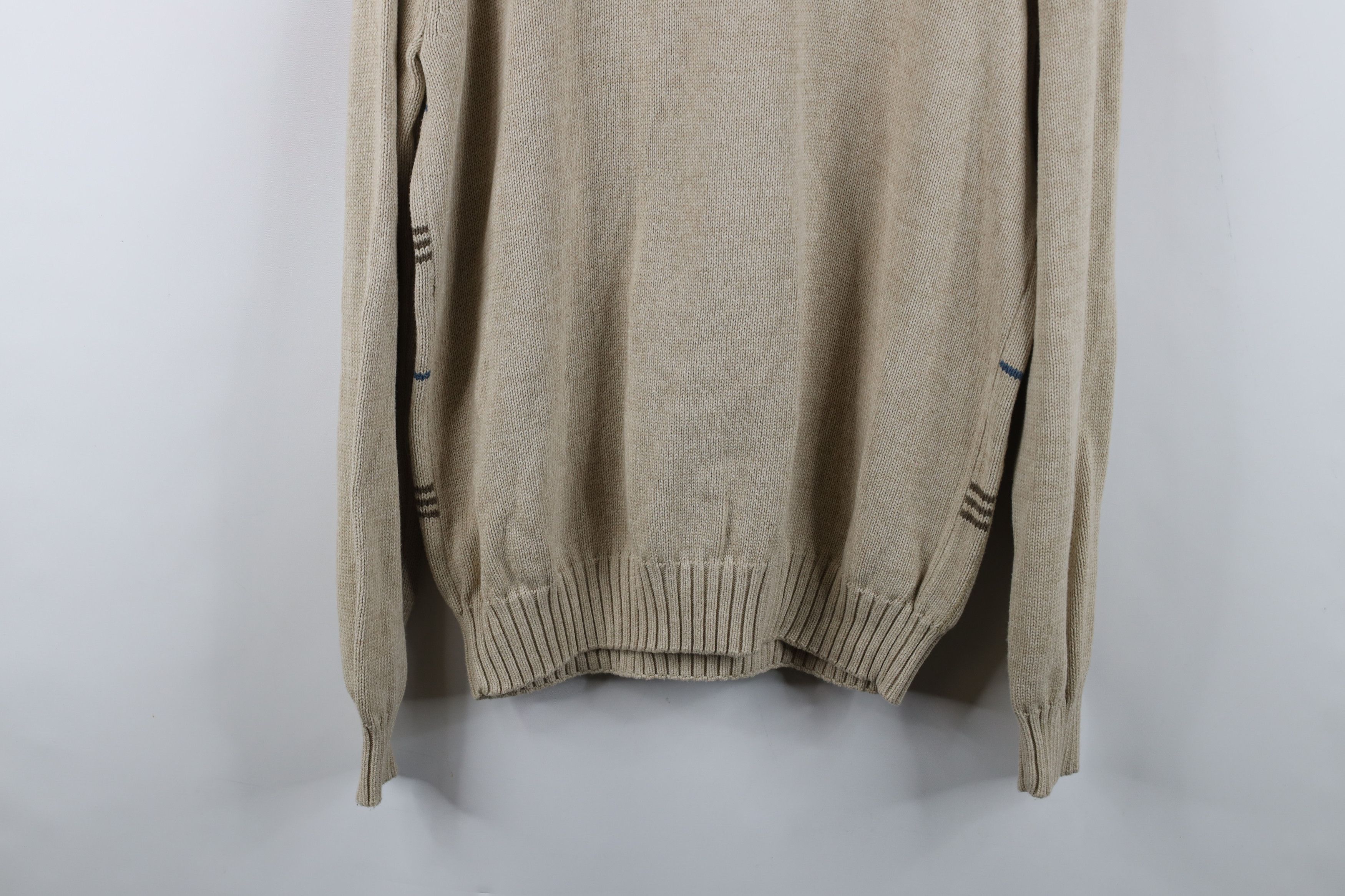 Vintage Vintage 90s Streetwear Knit Checkered Crewneck Sweater Size US M / EU 48-50 / 2 - 12 Thumbnail