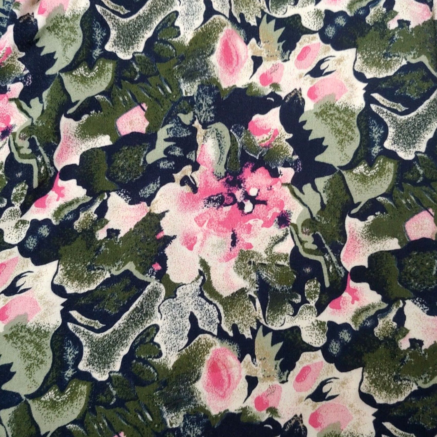 Vintage VINTAGE Maggie Lawrence Blouse Shirt Black Green Pink Granny Office 90s Floral L Womens Size L / US 10 / IT 46 - 6 Thumbnail