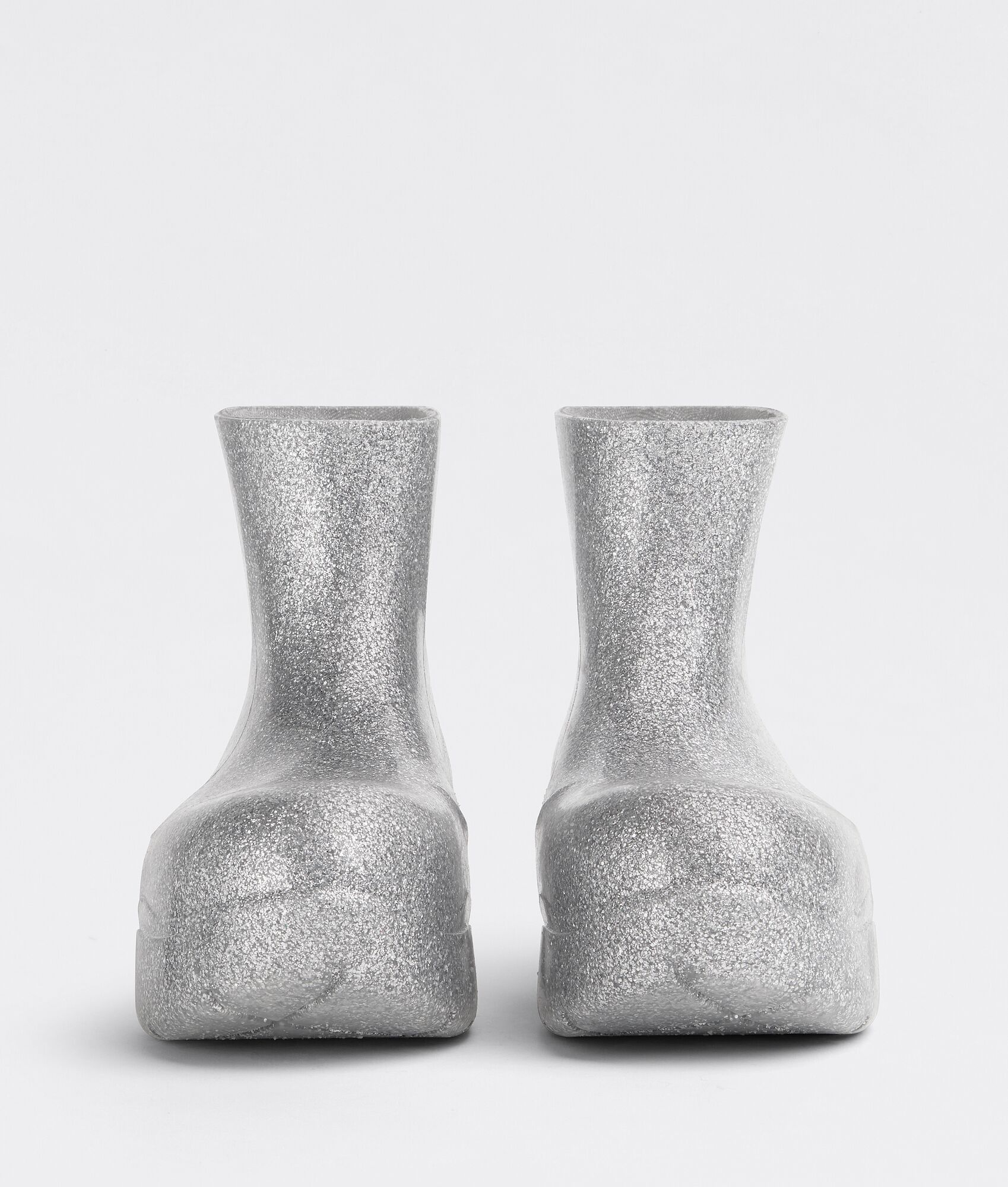 Bottega Veneta o1n1vont1124 Puddle Ankle Boots in Silver Size US 11 / IT 41 - 2 Thumbnail