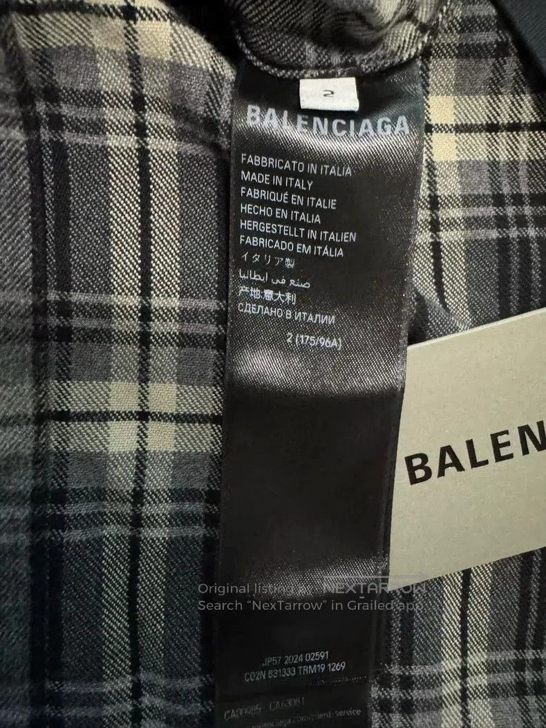 Balenciaga Balenciaga Oversized Check Button Shirt. Size US S / EU 44-46 / 1 - 4 Thumbnail