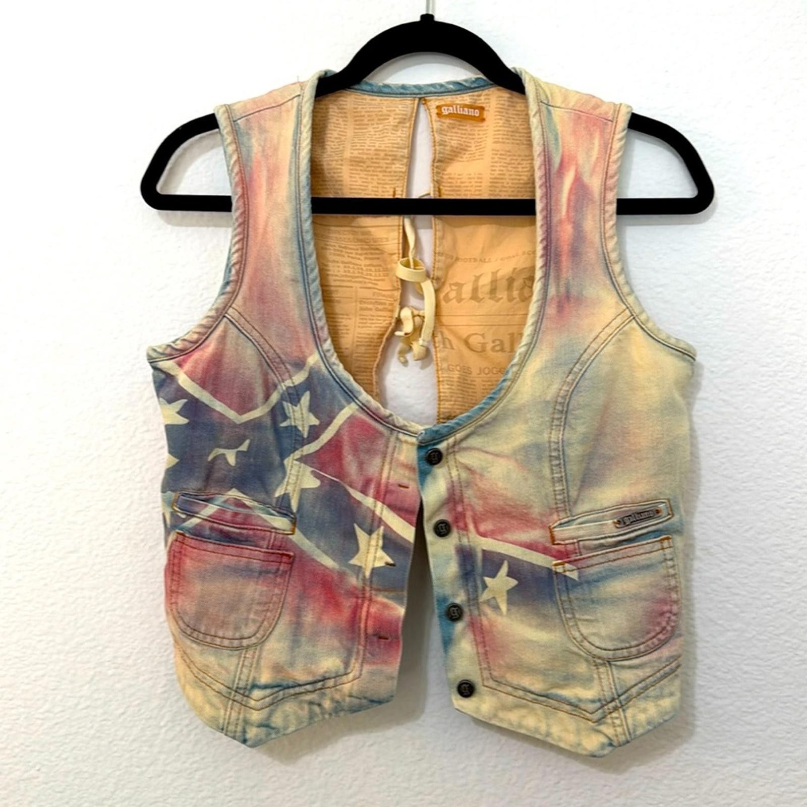 Other Authentic & ARCHIVAL rare Galliano vest app sz 8 US Size ONE SIZE - 1 Thumbnail