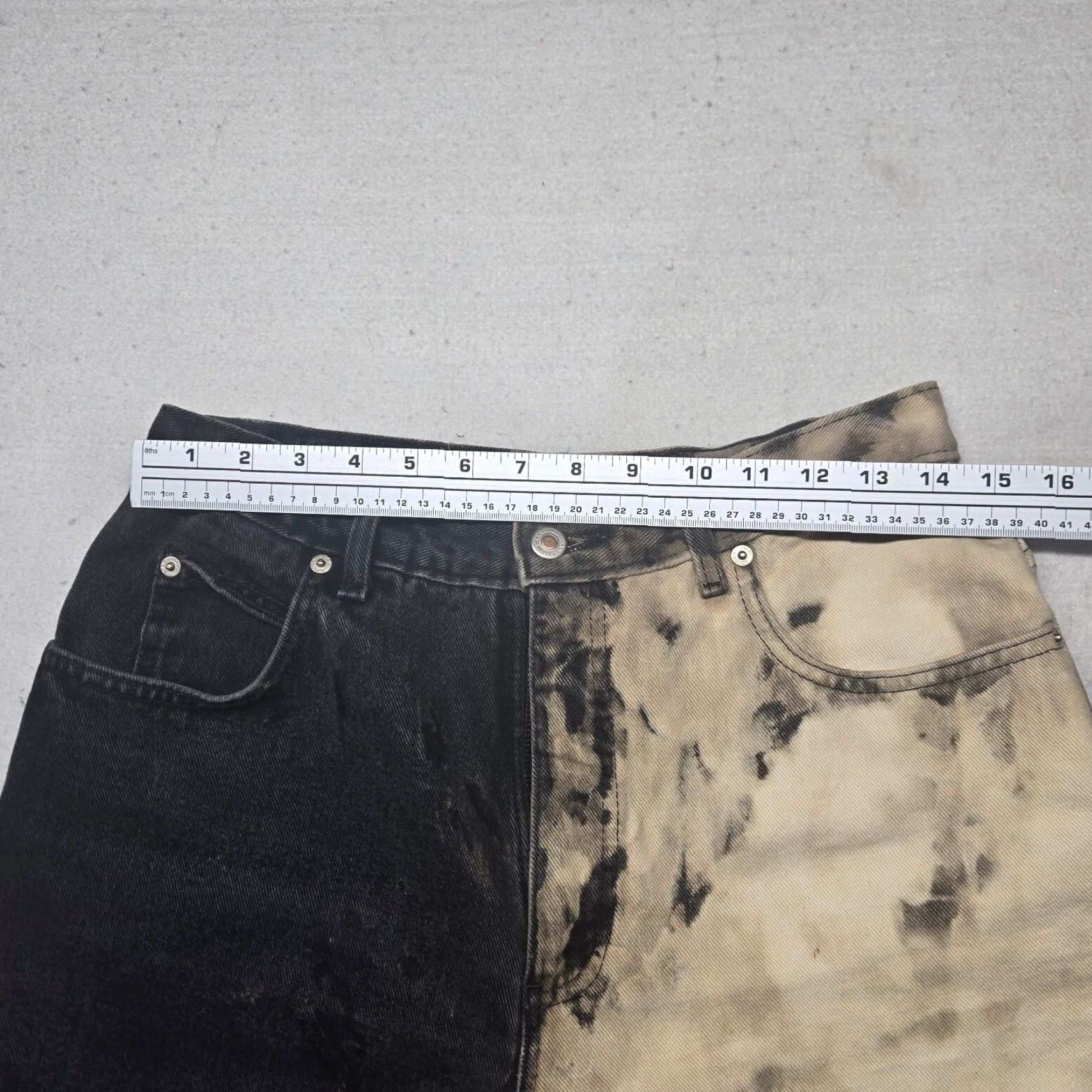 Denime VINTAGE London Jeans Women's Straight Low Rise Denim Pants Black Size 12 Size 34" / US 12 / IT 48 - 4 Thumbnail