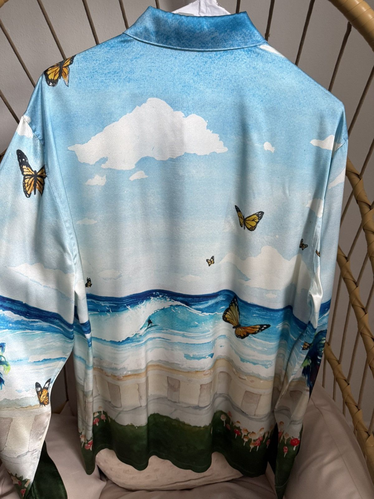 Nahmias Butterfly Nahmias silk shirt Size US M / EU 48-50 / 2 - 3 Thumbnail