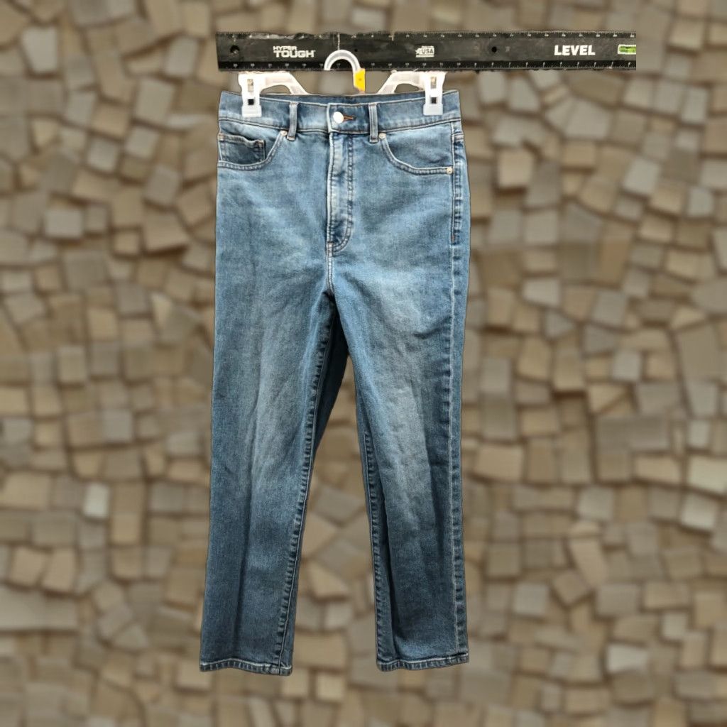Express Express Mom Jeans Womens Size 4 High Rise Dark Wash Blue Denim Size 27" / US 4 / IT 40 - 1 Thumbnail