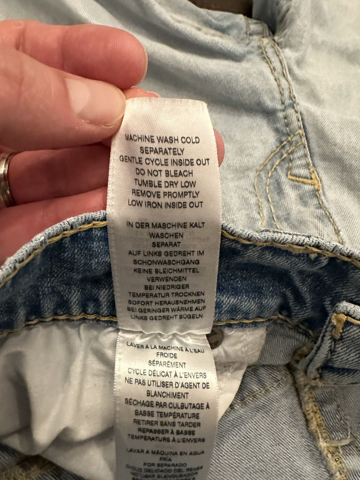 True Religion True Religion Ricky Relaxed Straight Men’s 34x33-Spots- Size US 34 / EU 50 - 14 Thumbnail