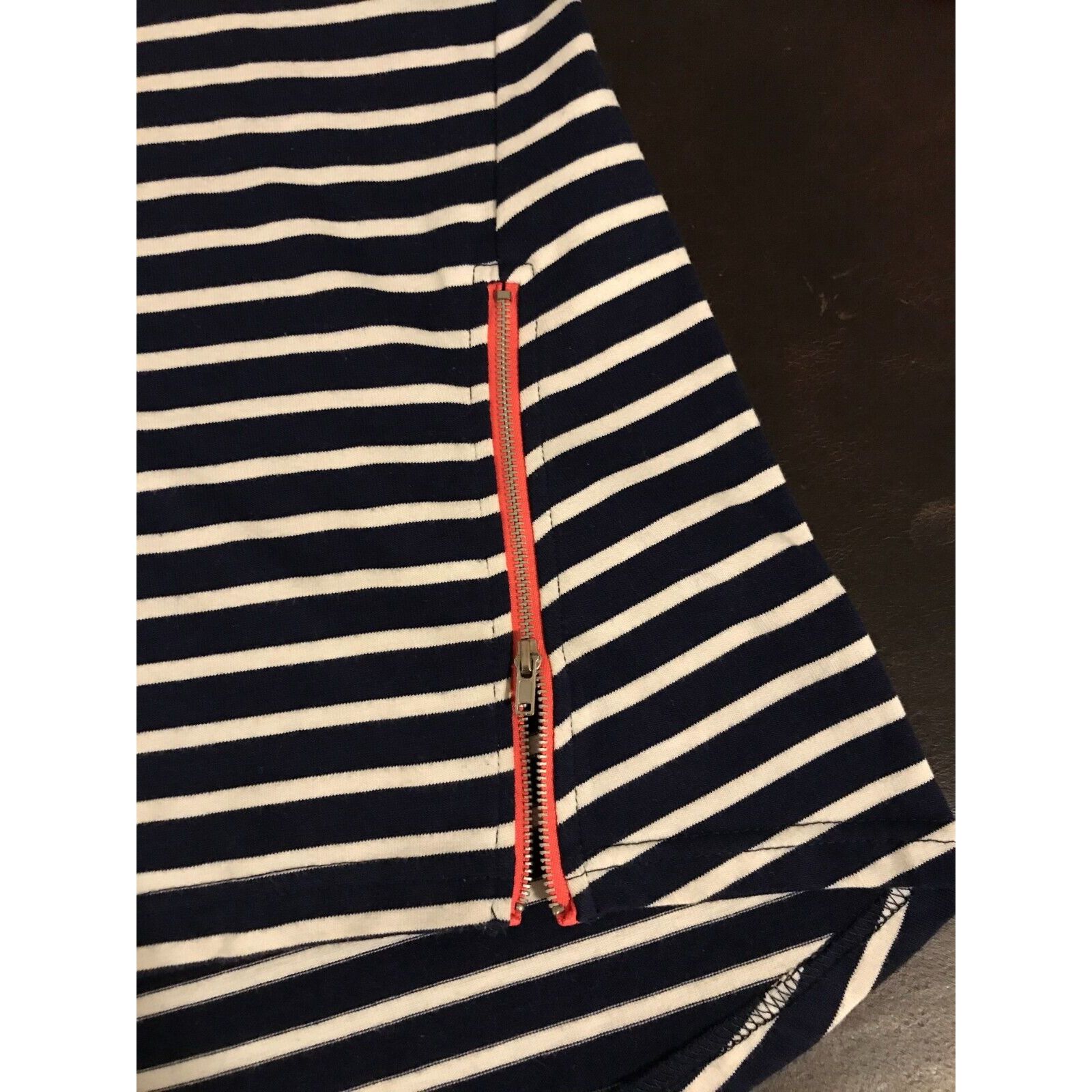 Anthropologie Anthropologie Lil’s Closet Blue/White Stripe Zip Top Size XS / US 0-2 / IT 36-38 - 8 Thumbnail