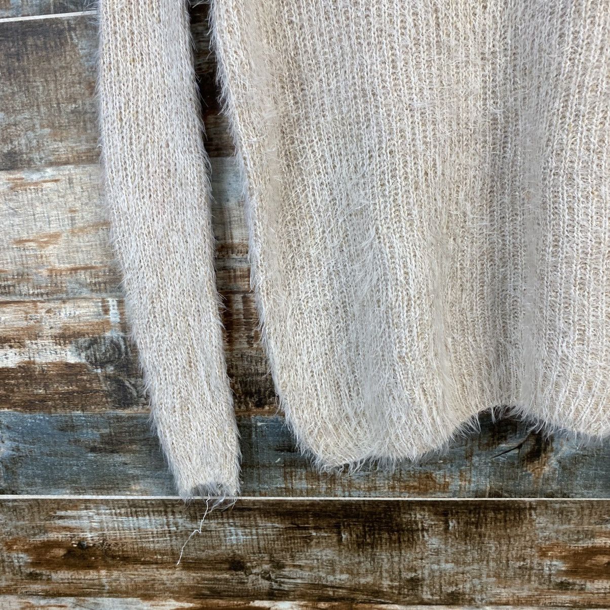 Homespun Knitwear DL Japan Vintage fur shaggy Beige Knitwear #C1090 Size S / US 4 / IT 40 - 7 Thumbnail
