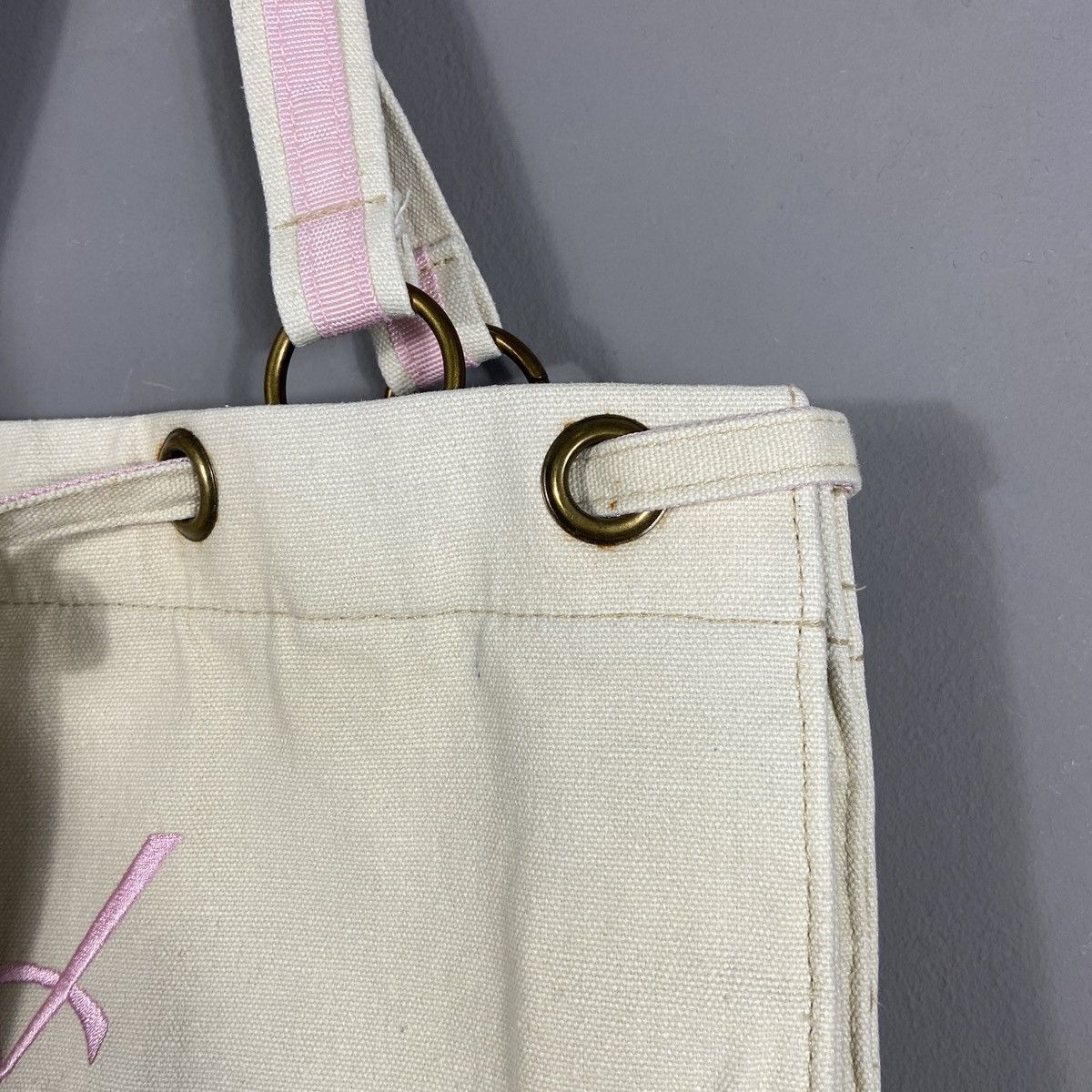 Designer × Yves Saint Laurent YSL YvesSaintLaurent Parfums Tote Canvas Bag Size ONE SIZE - 3 Thumbnail
