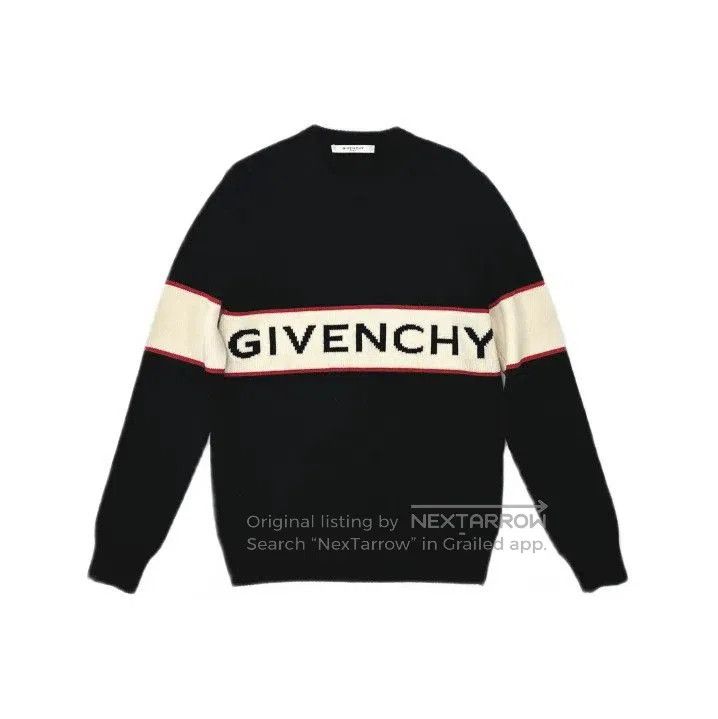 Givenchy Givenchy Men's Logo Intarsia Knit Sweater. Size US S / EU 44-46 / 1 - 2 Thumbnail