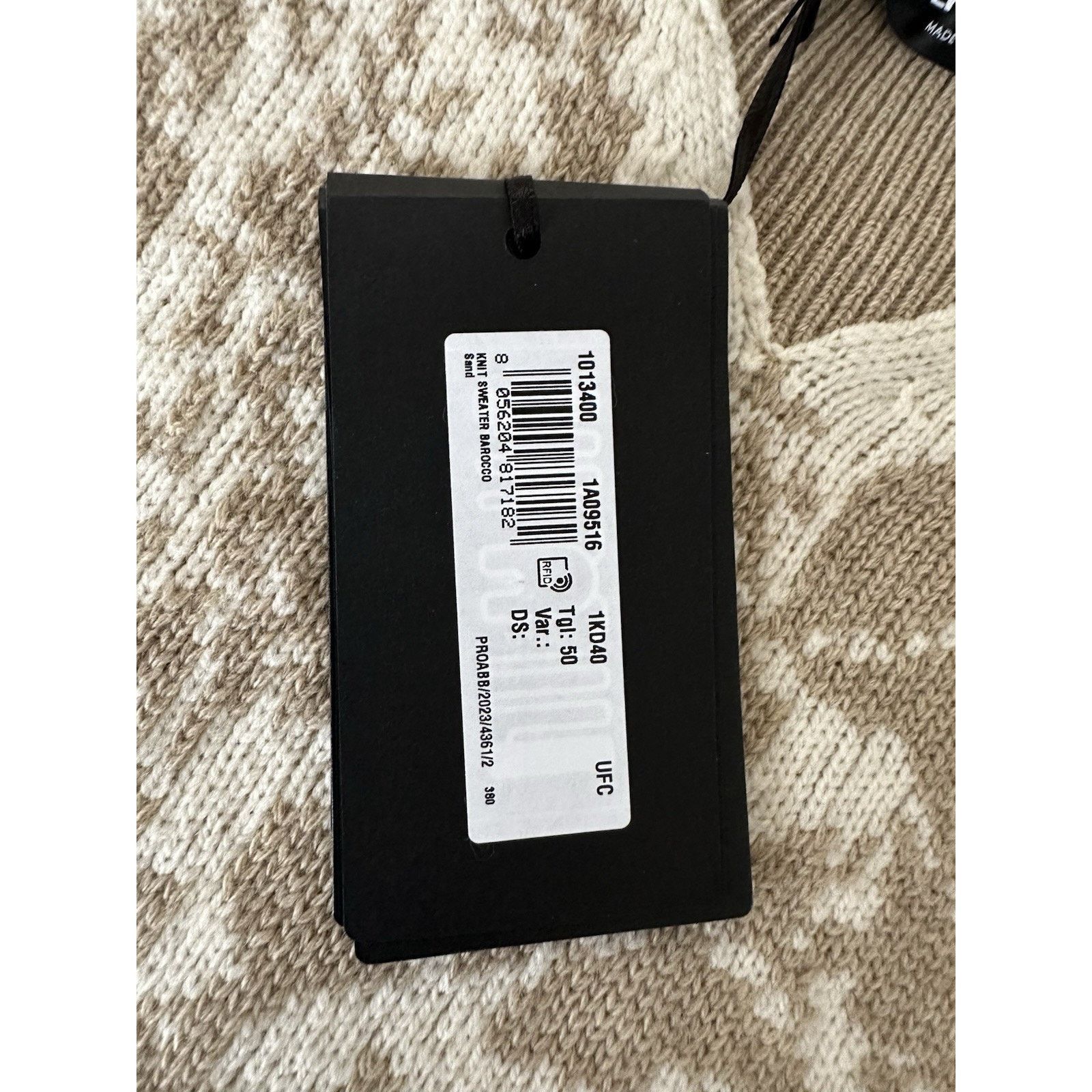 Versace Versace Barocco Wool Knit Sweater Beige 40 US 1013400 Size US M / EU 48-50 / 2 - 16 Thumbnail