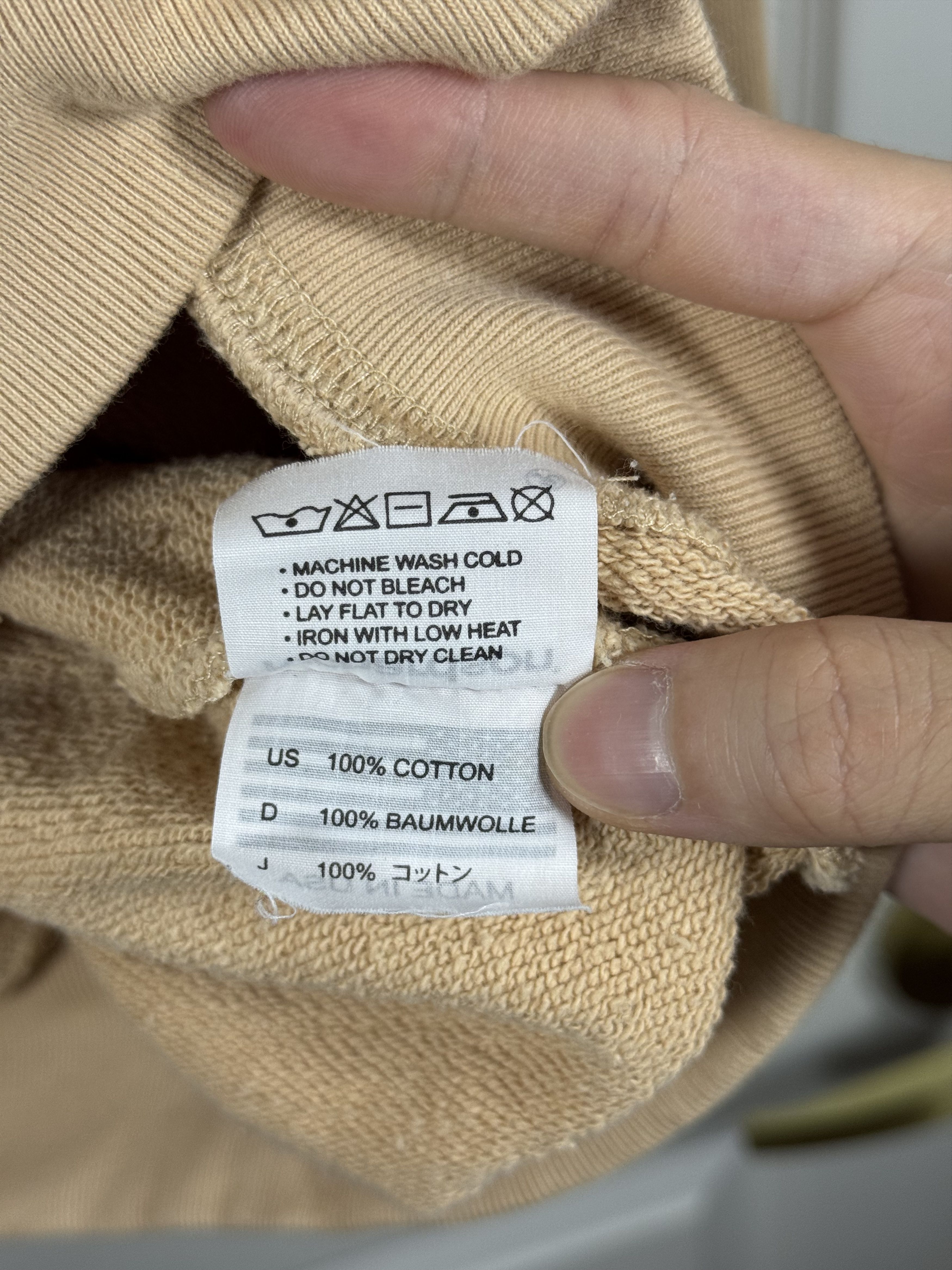 Richardson Richardson Hardware R Glyph Hoodie Large Beige Size US L / EU 52-54 / 3 - 6 Thumbnail
