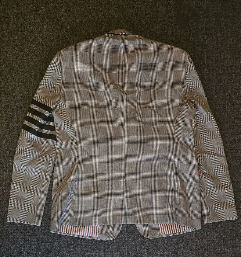 Thom Browne Thom browne Size5 Thousand-bird checkered wool suit Size 46R - 4 Thumbnail