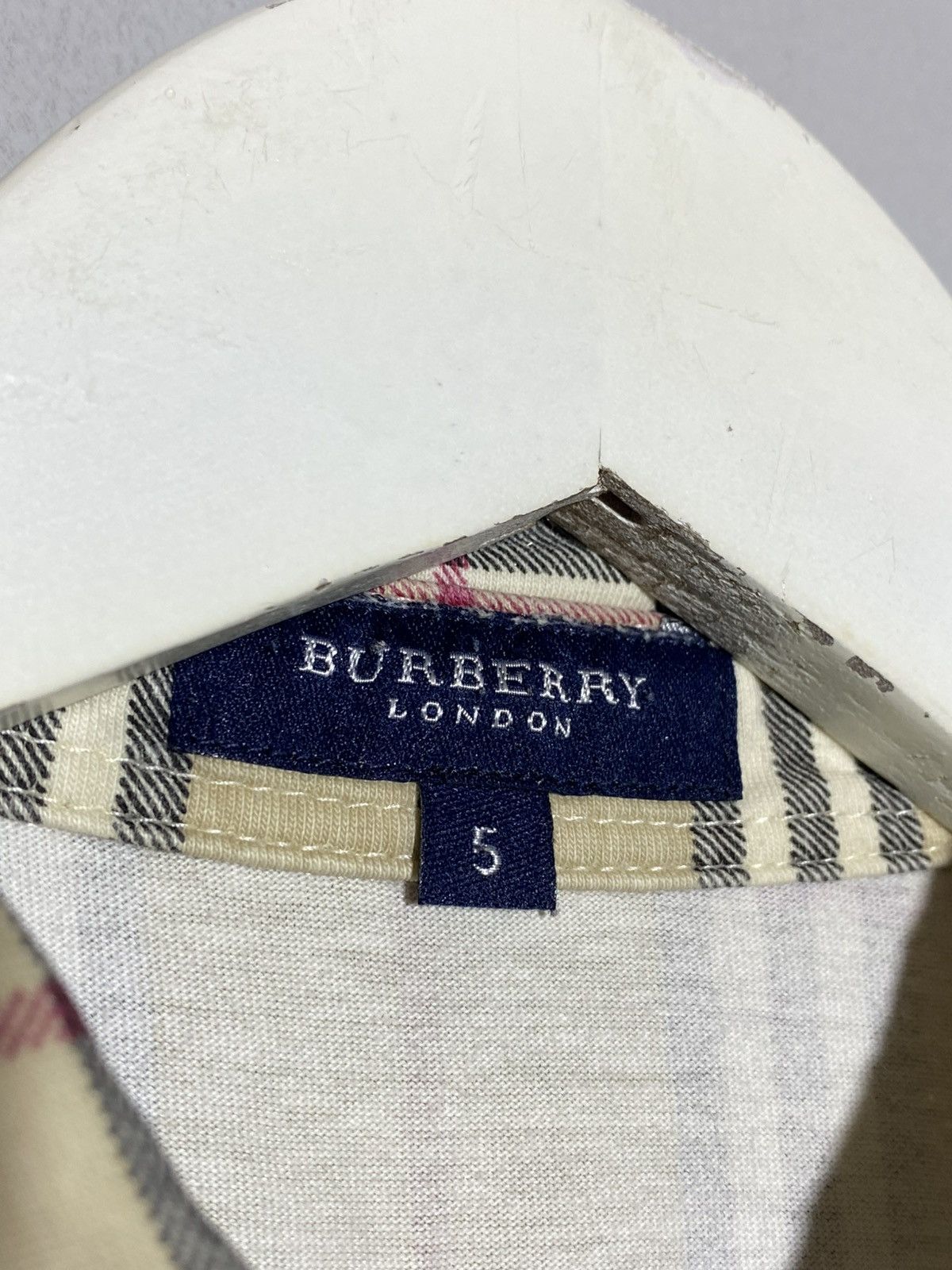 Burberry Vintage Burberry Nova Check All Over Print Polo T-shirt Size US L / EU 52-54 / 3 - 11 Thumbnail